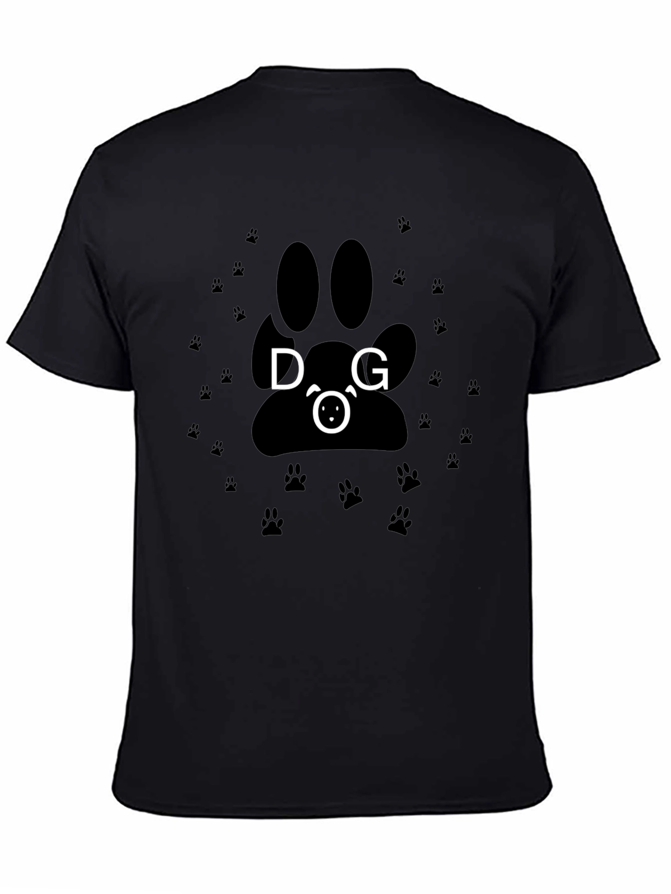 Dog Paw Print T-Shirt - Cute Animal Graphic Tee