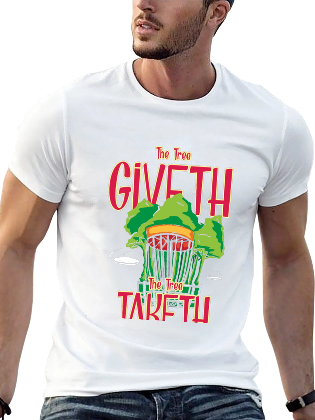 Disc Golf T-Shirt - The Tree Giveth Taketh Away