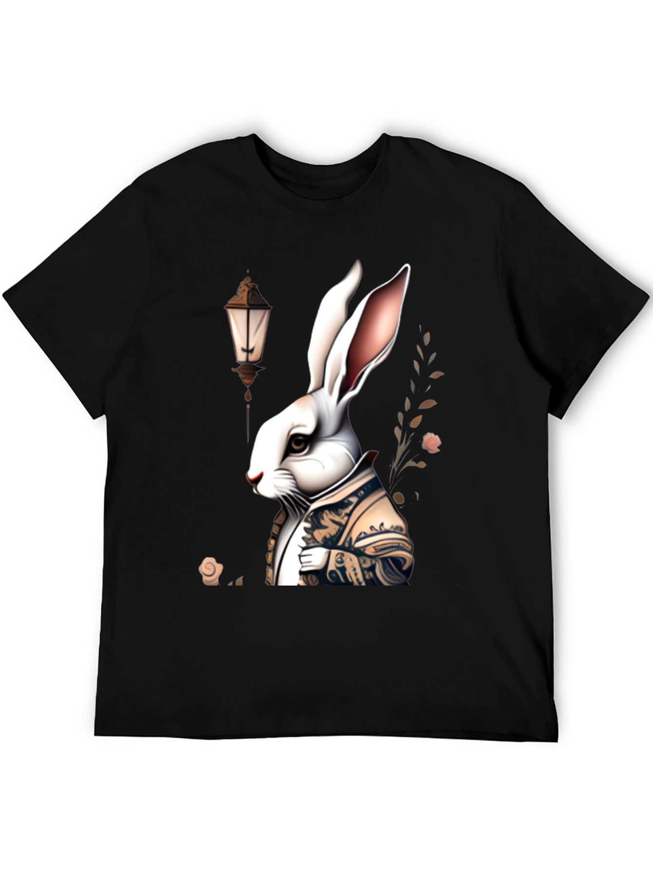 Whimsical Rabbit Graphic Tee - Unique Print
