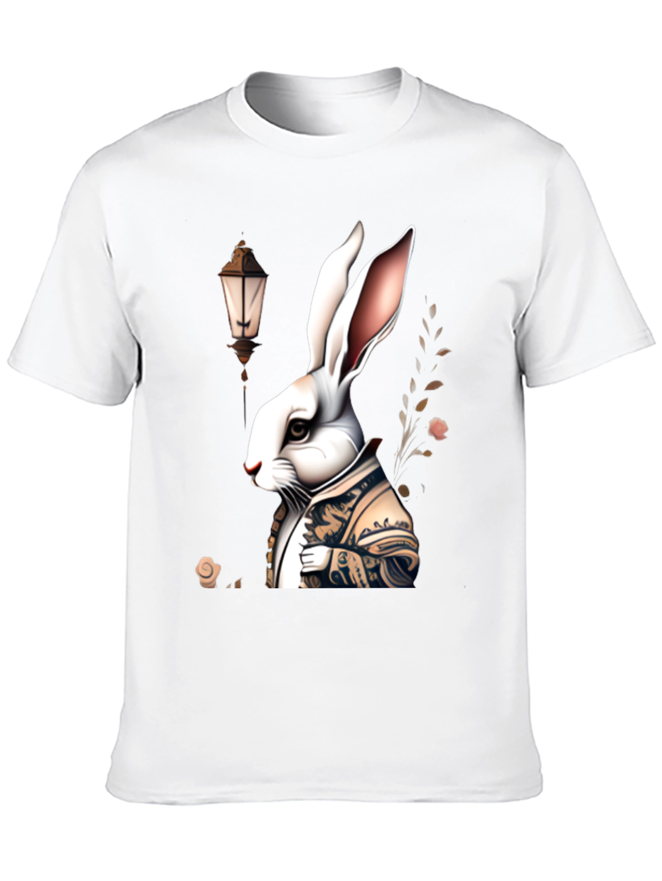 Whimsical Rabbit Graphic Tee - Unique Print