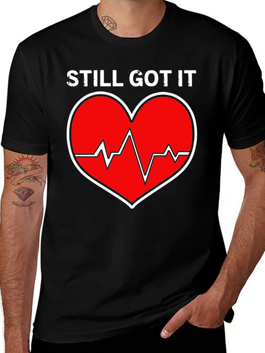 Still Got It Heartbeat Graphic Tee - Black