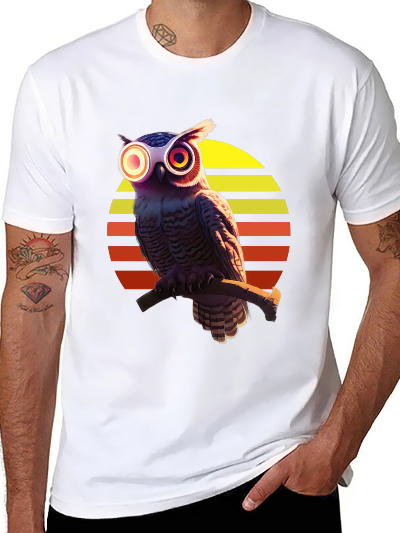 Retro Owl T-Shirt: Stylish Graphic Tee