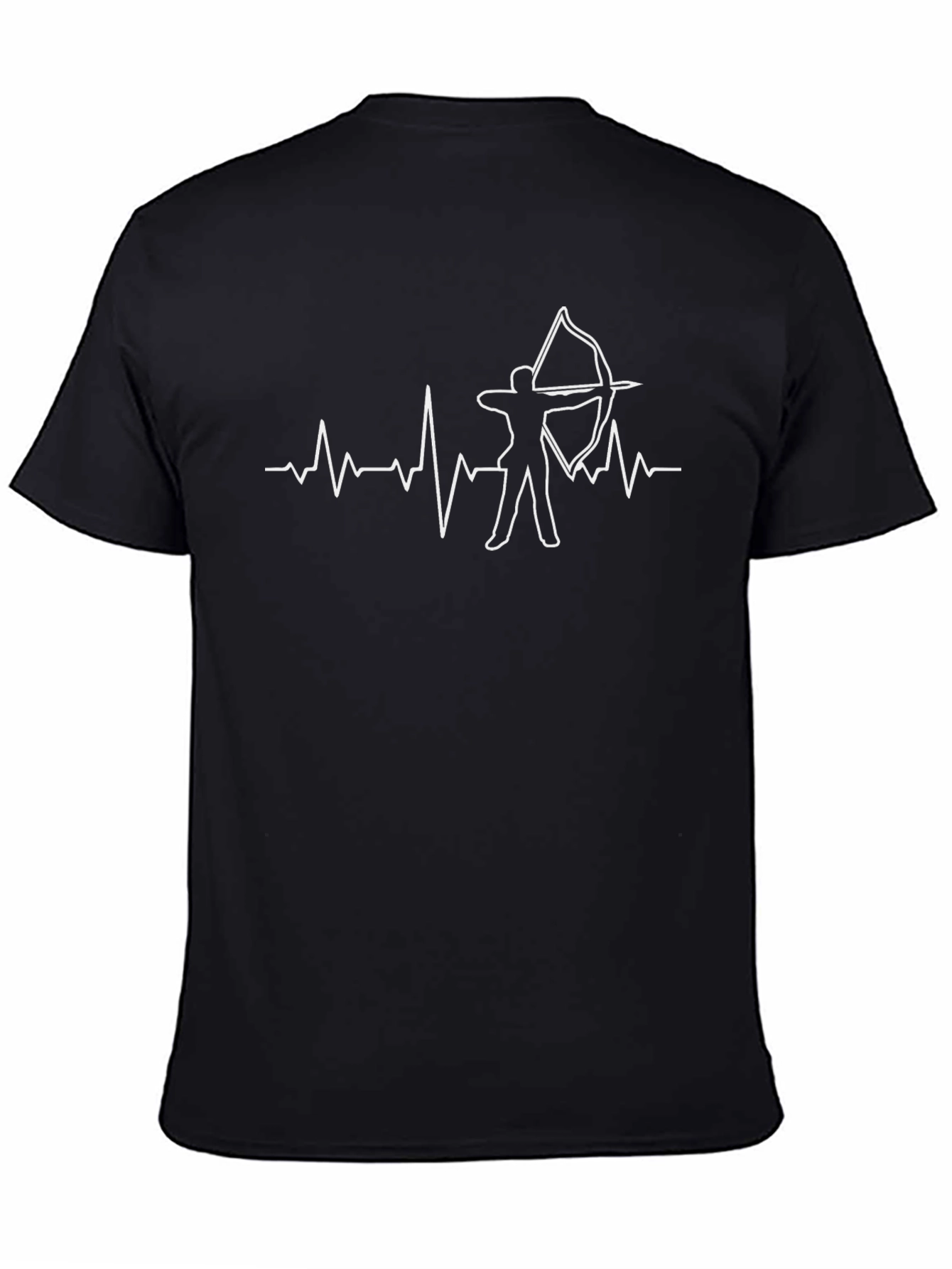 Archery Heartbeat Graphic Tee - Black