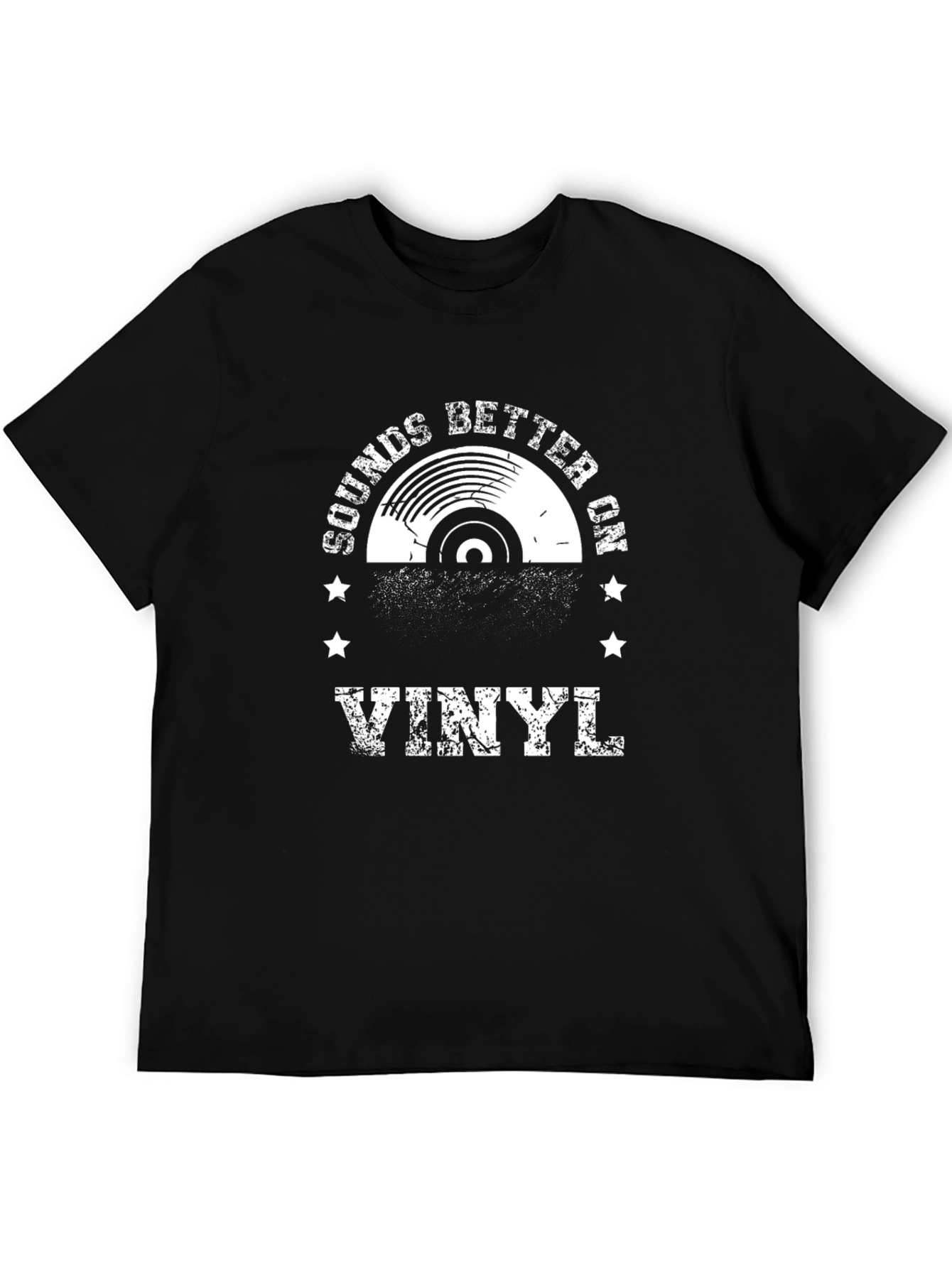 Sounds Better On Vinyl Black T-Shirt