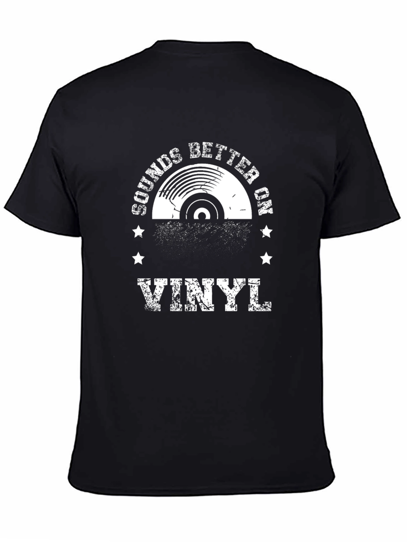 Sounds Better On Vinyl Black T-Shirt