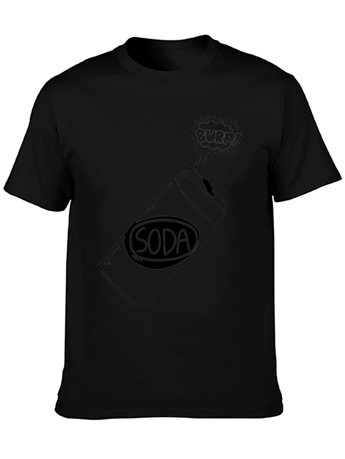 Soda Burp Black T-Shirt