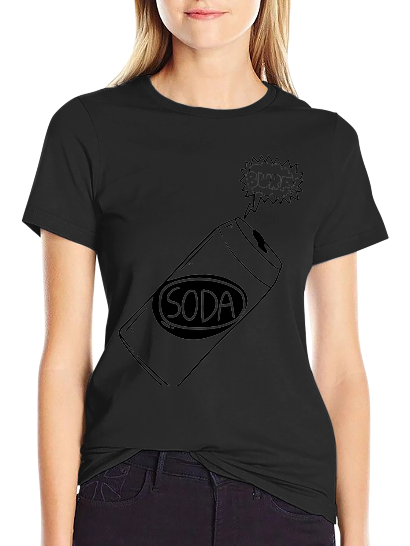 Soda Burp Black T-Shirt