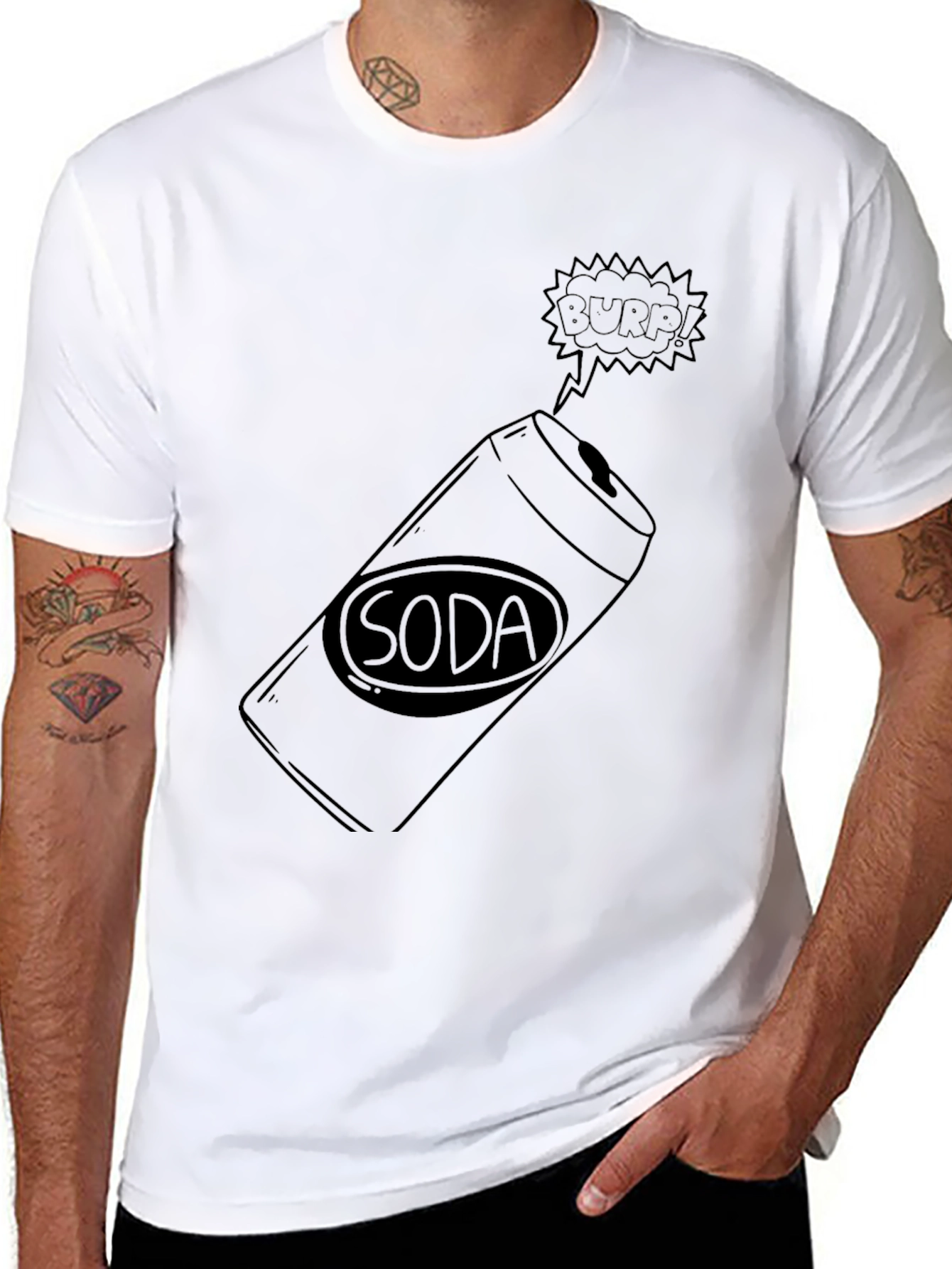 Soda Burp Black T-Shirt