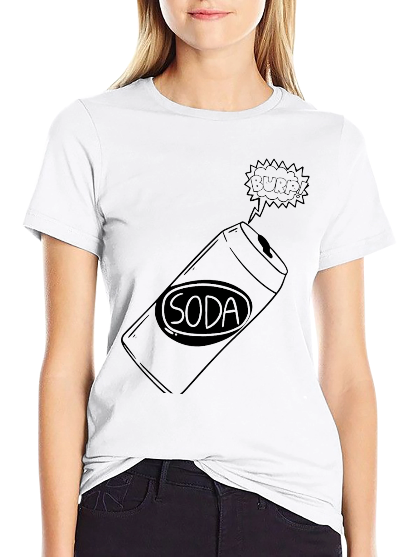 Soda Burp Black T-Shirt