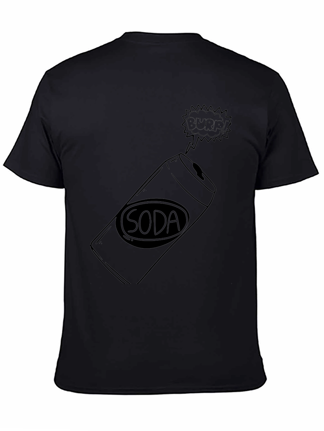Soda Burp Black T-Shirt