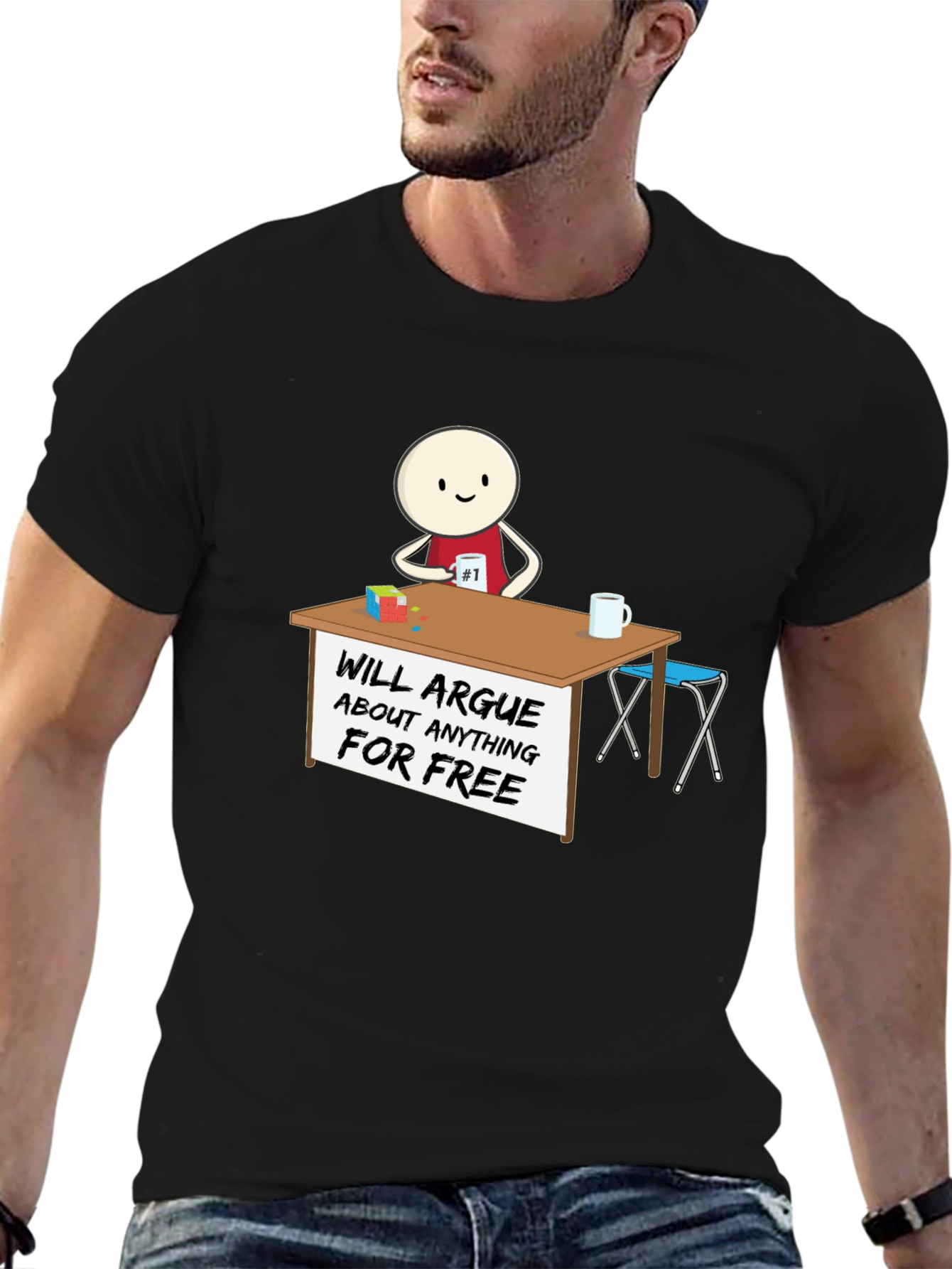 Arguing T-Shirt: Funny Cartoon Graphic Tee