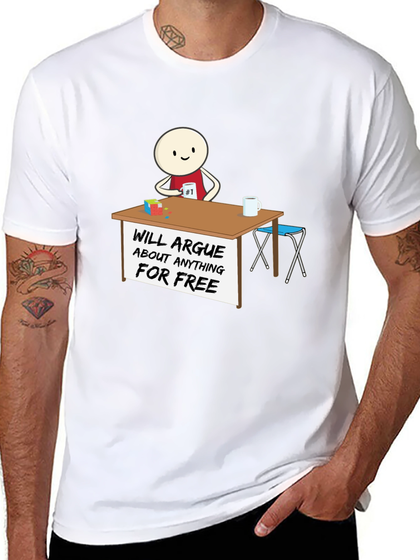 Arguing T-Shirt: Funny Cartoon Graphic Tee