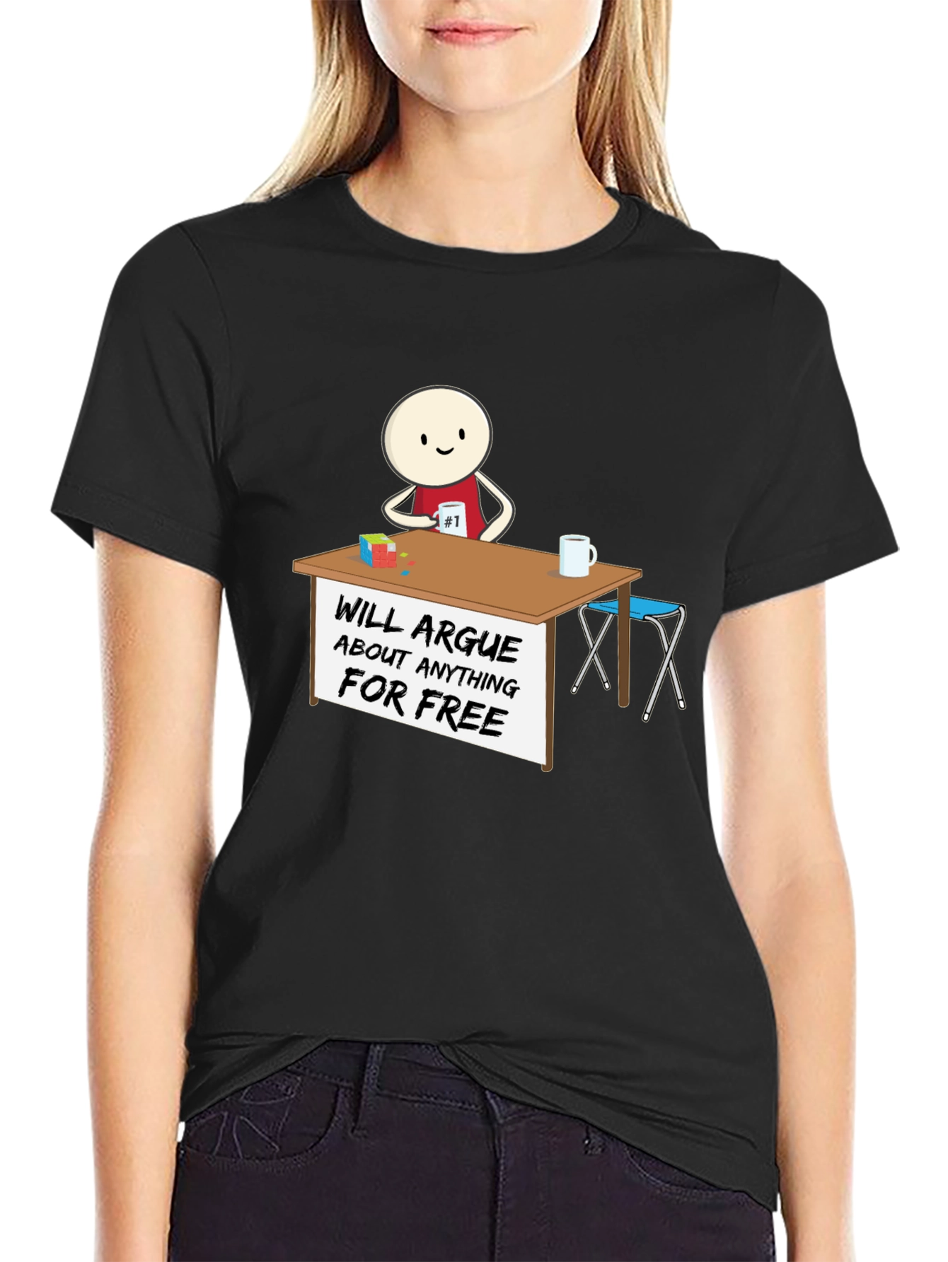 Arguing T-Shirt: Funny Cartoon Graphic Tee