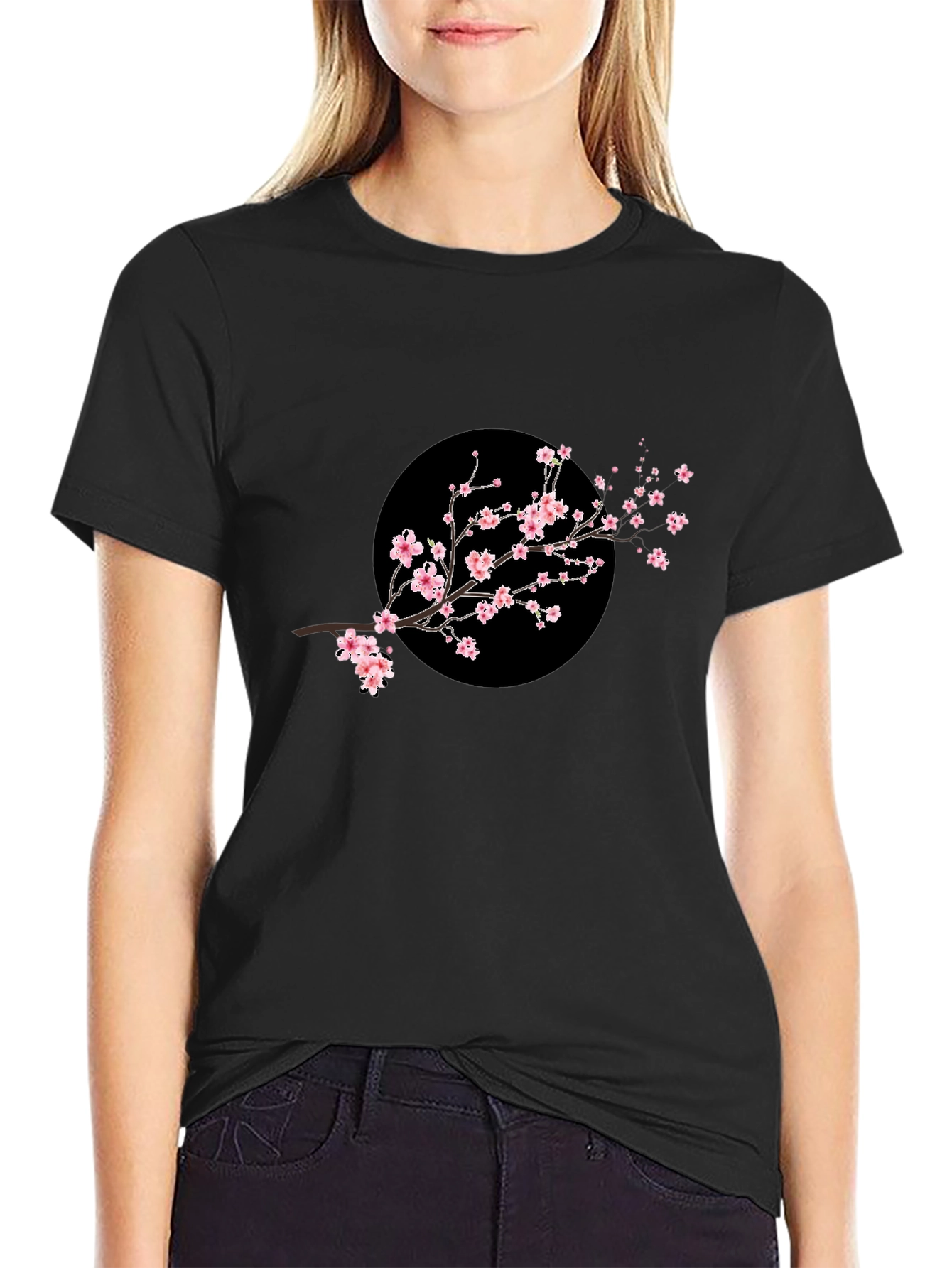 Sakura Branch Black T-Shirt