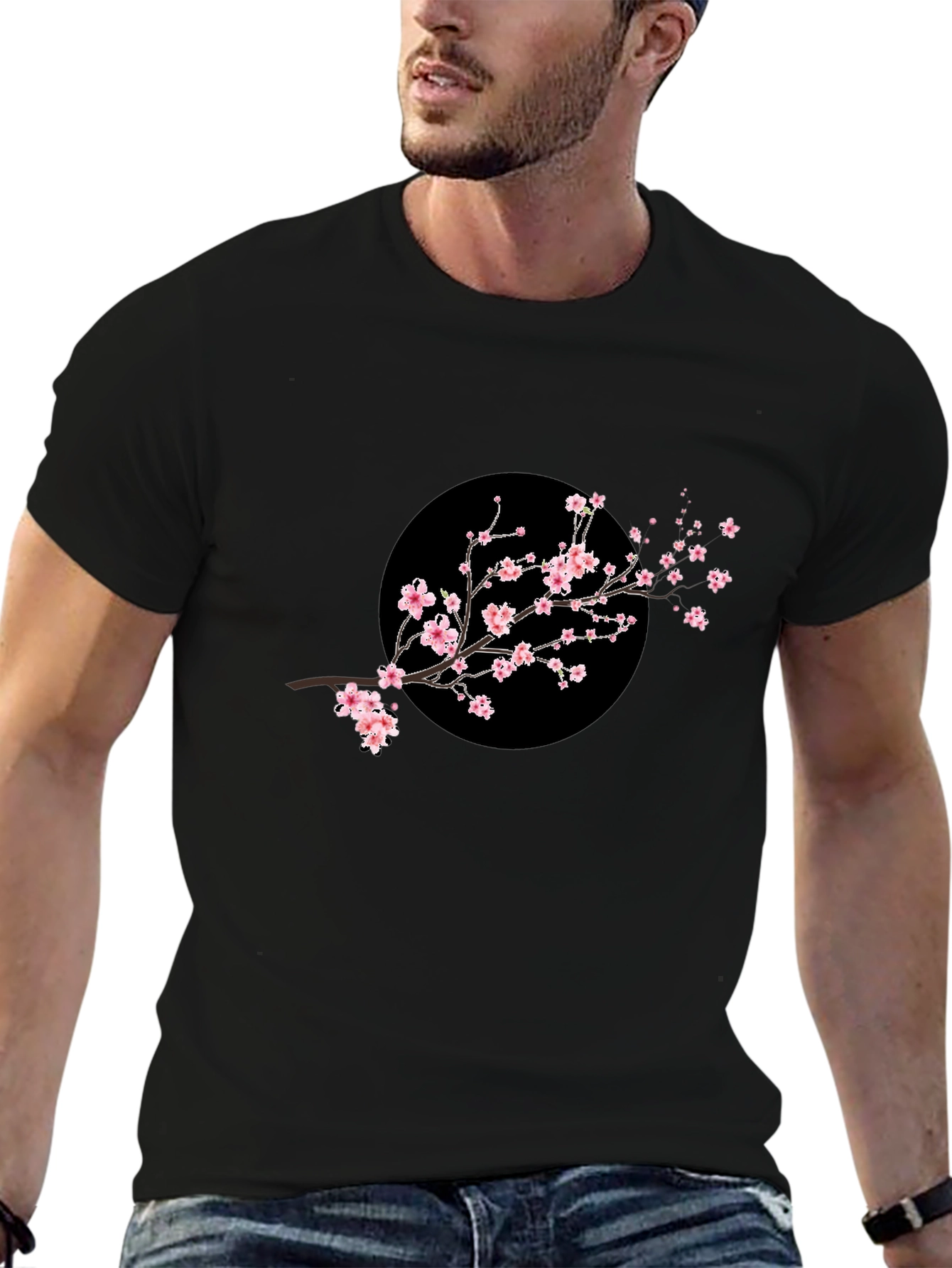Sakura Branch Black T-Shirt