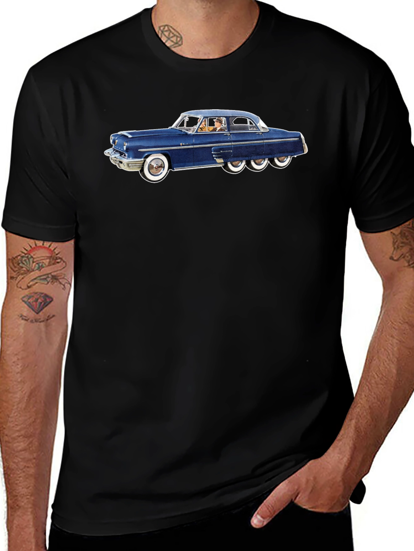 Classic Car Graphic Tee - Retro Cool Style