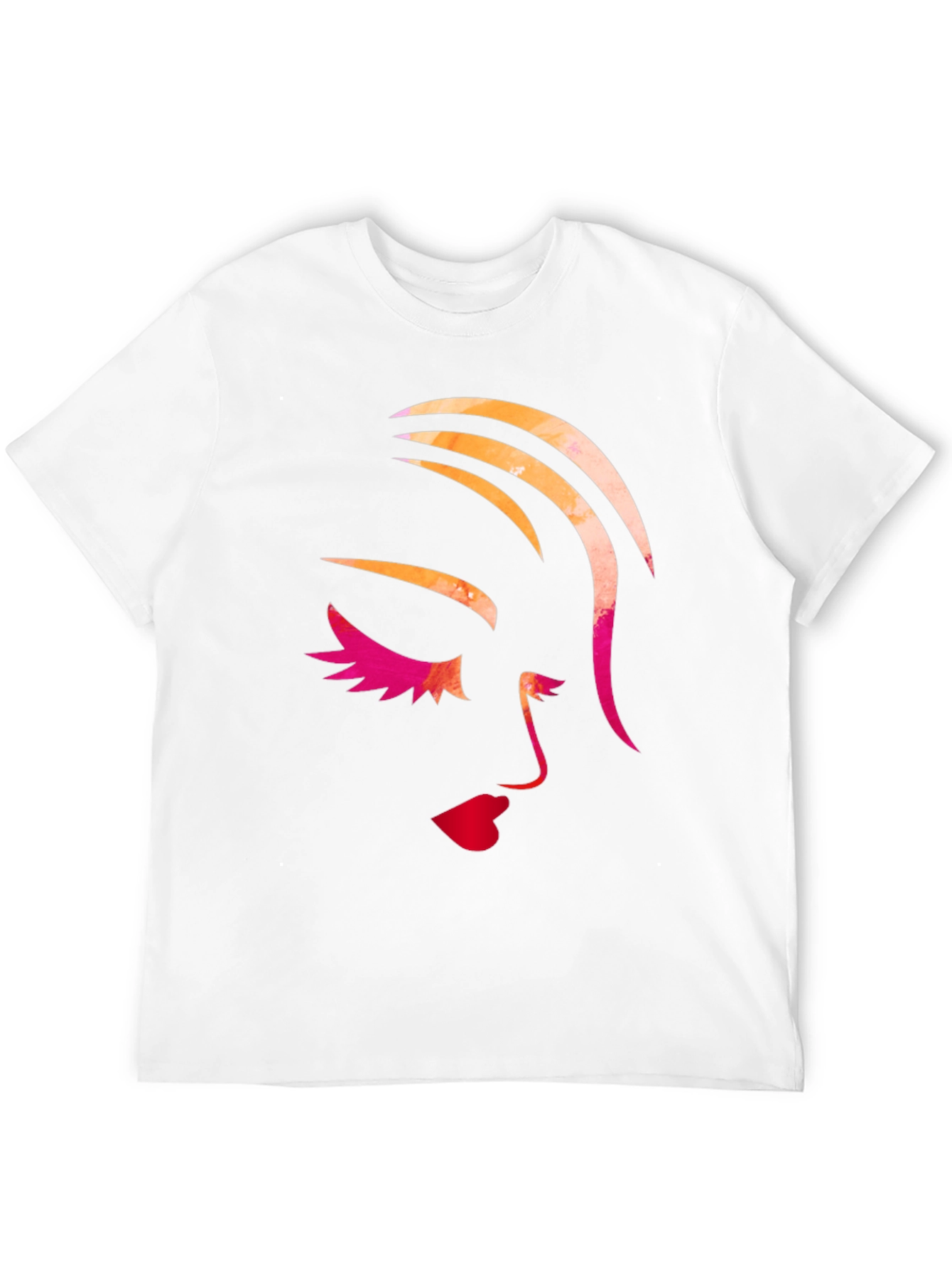 Abstract Face Graphic T-Shirt - Stylish Unisex Tee
