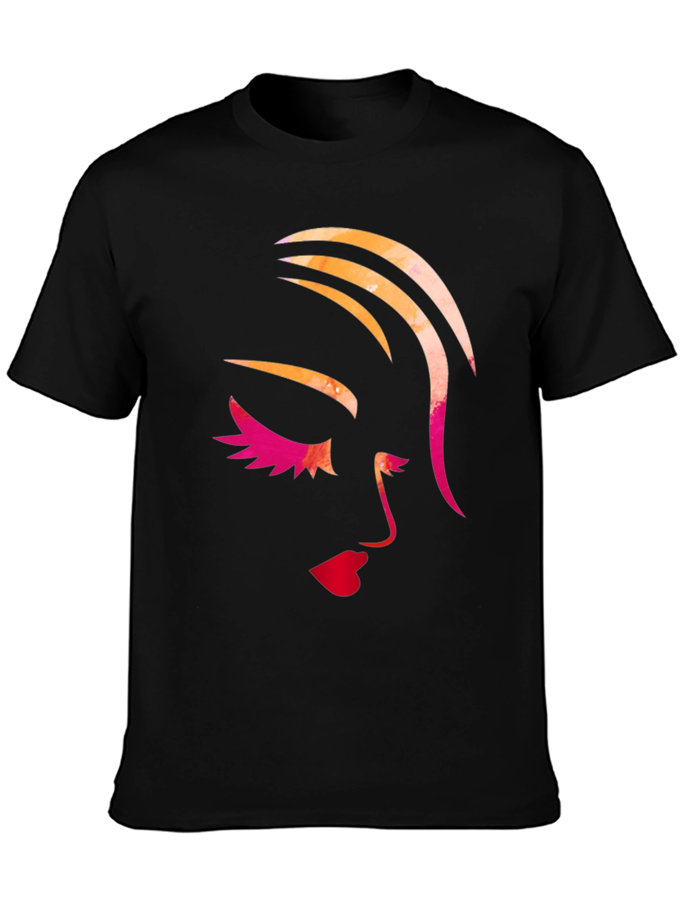 Abstract Face Graphic T-Shirt - Stylish Unisex Tee