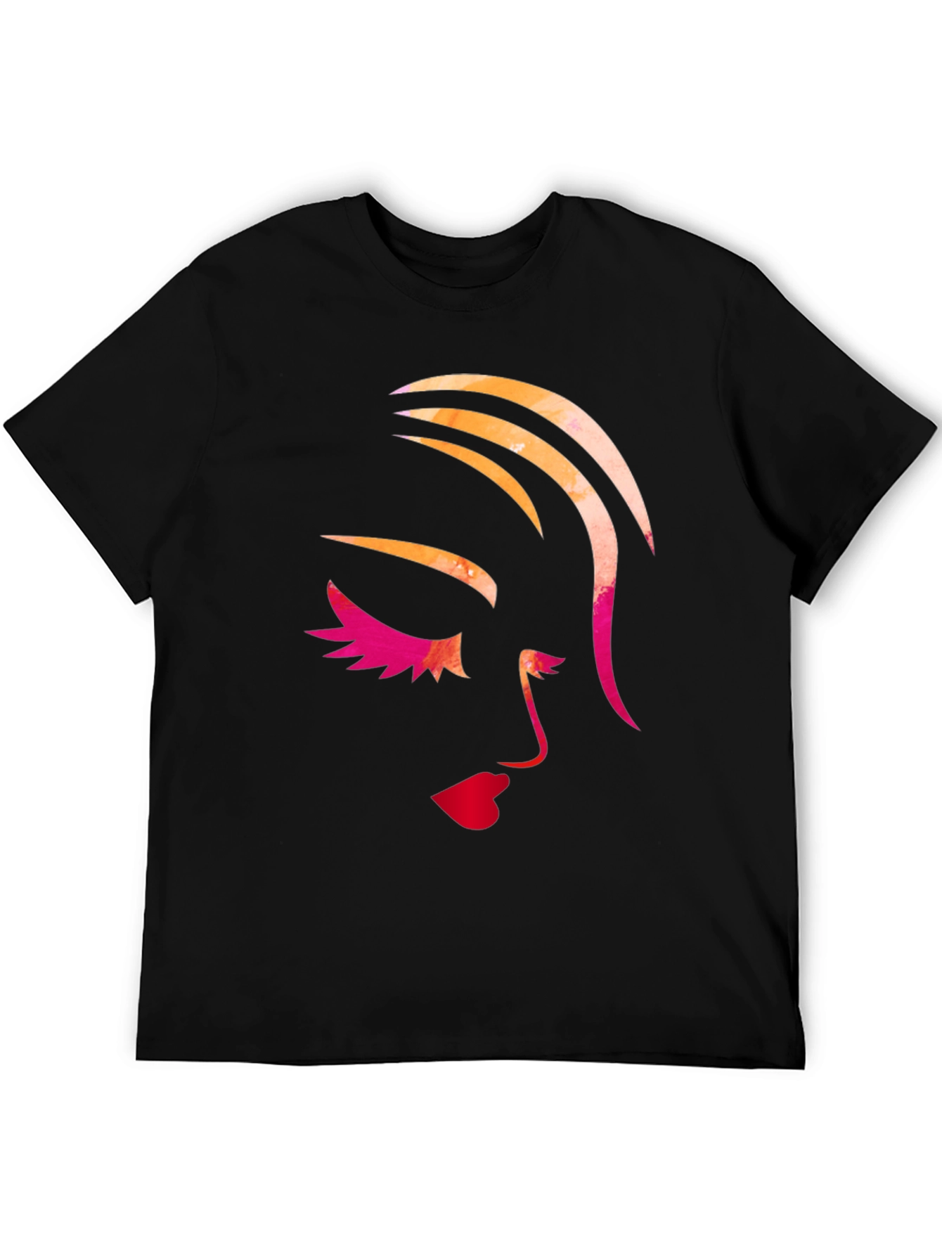 Abstract Face Graphic T-Shirt - Stylish Unisex Tee