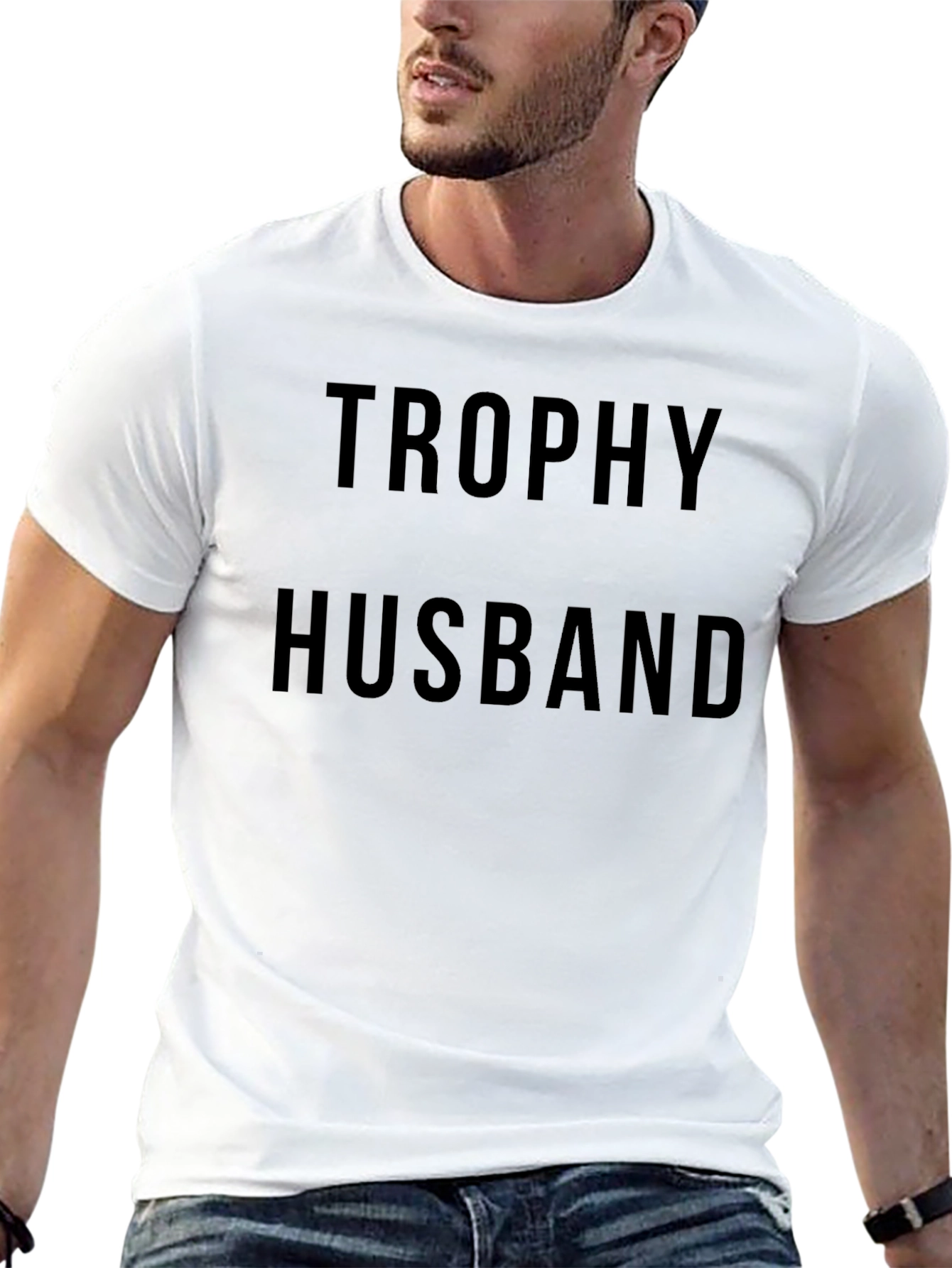 Trophy Husband Black Graphic Tee