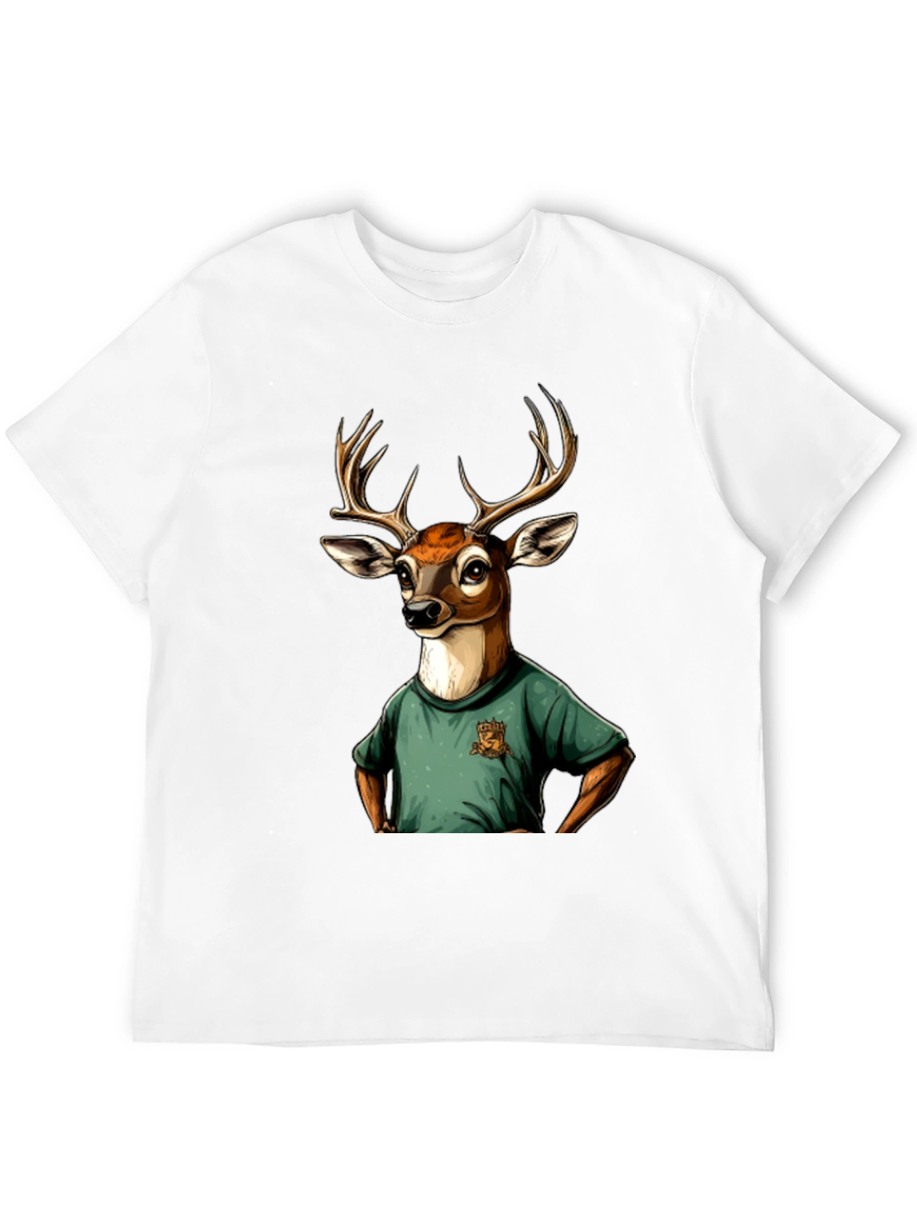 Deer T-Shirt - Novelty Animal Graphic Tee