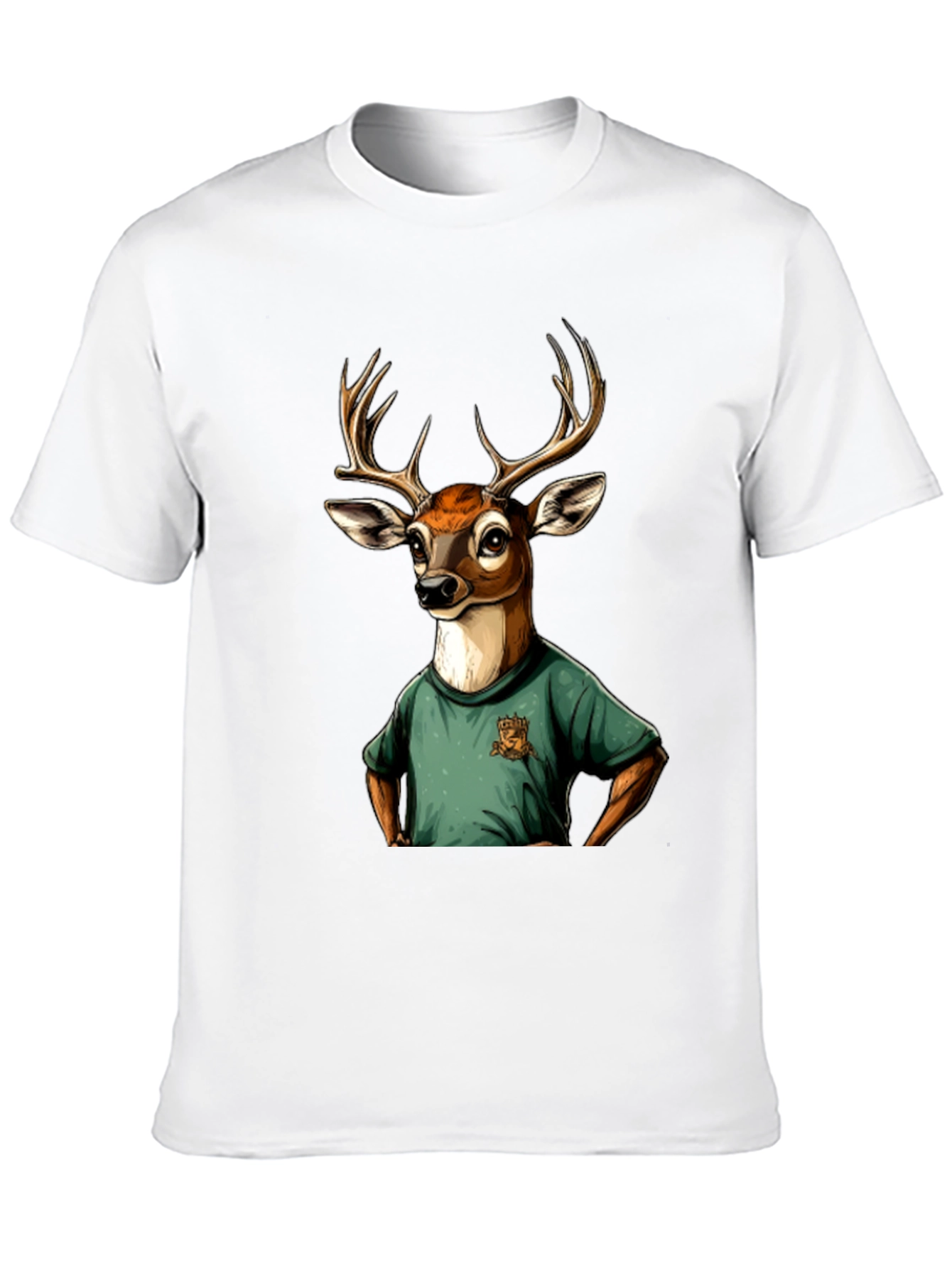 Deer T-Shirt - Novelty Animal Graphic Tee