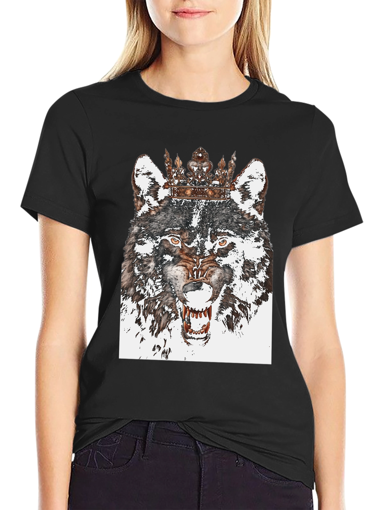 Wolf King Graphic Tee - Bold Statement Shirt
