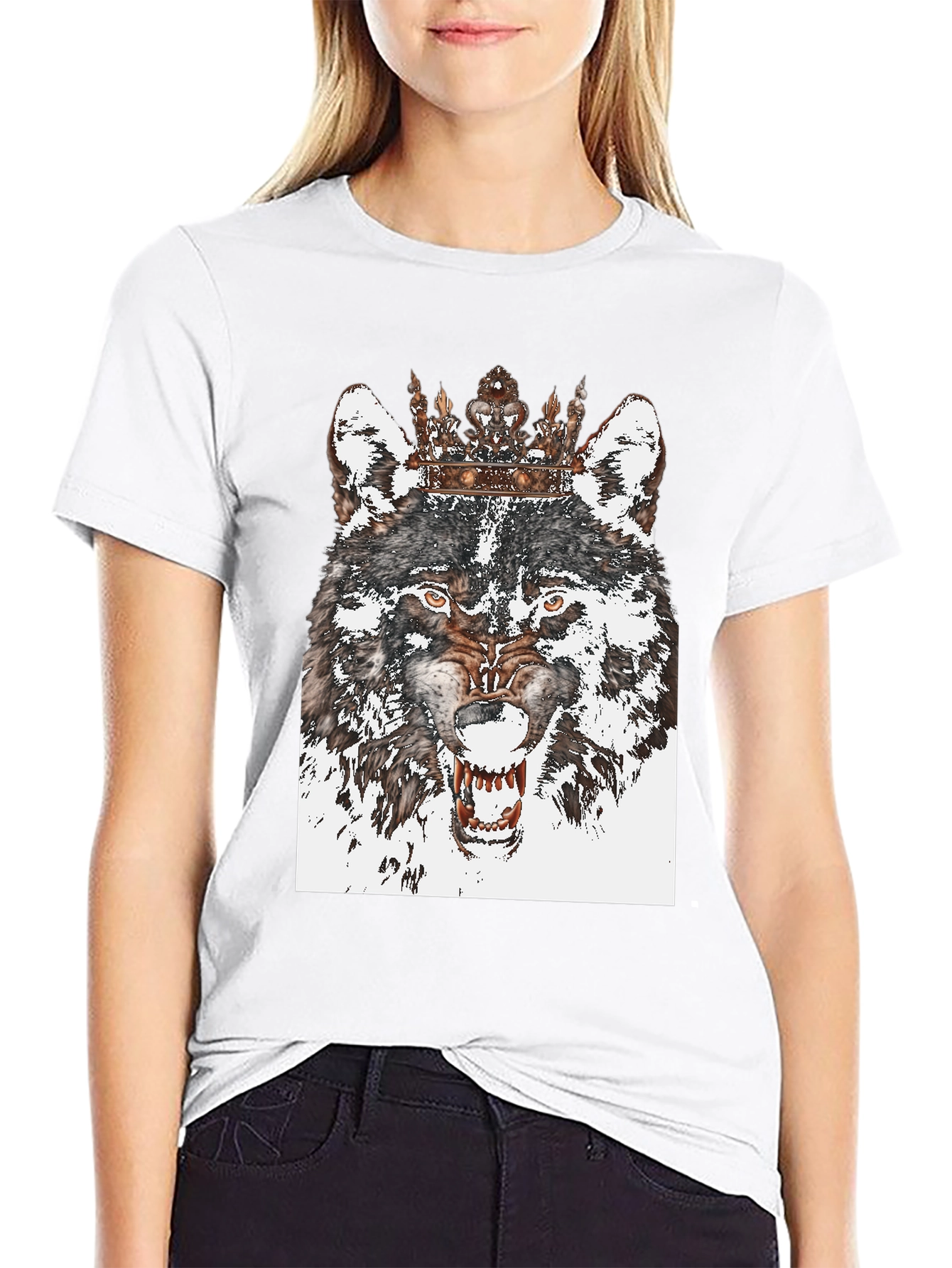 Wolf King Graphic Tee - Bold Statement Shirt