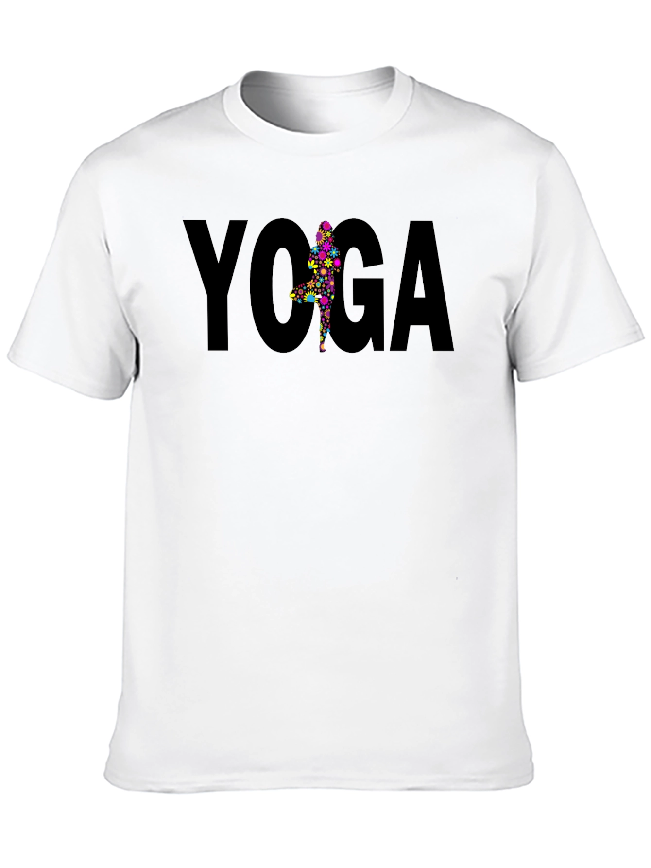 Yoga Pose Black Tee