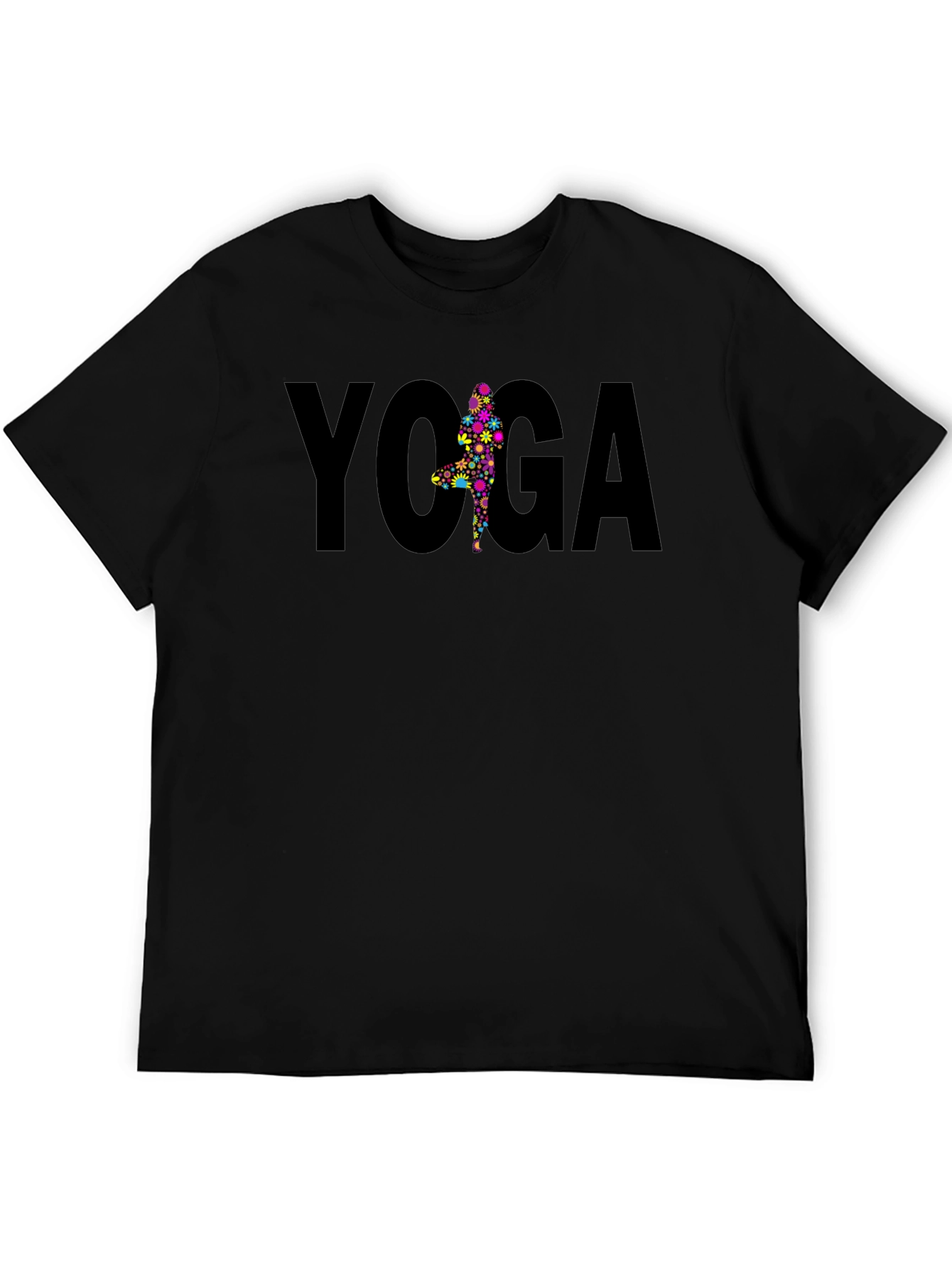 Yoga Pose Black Tee