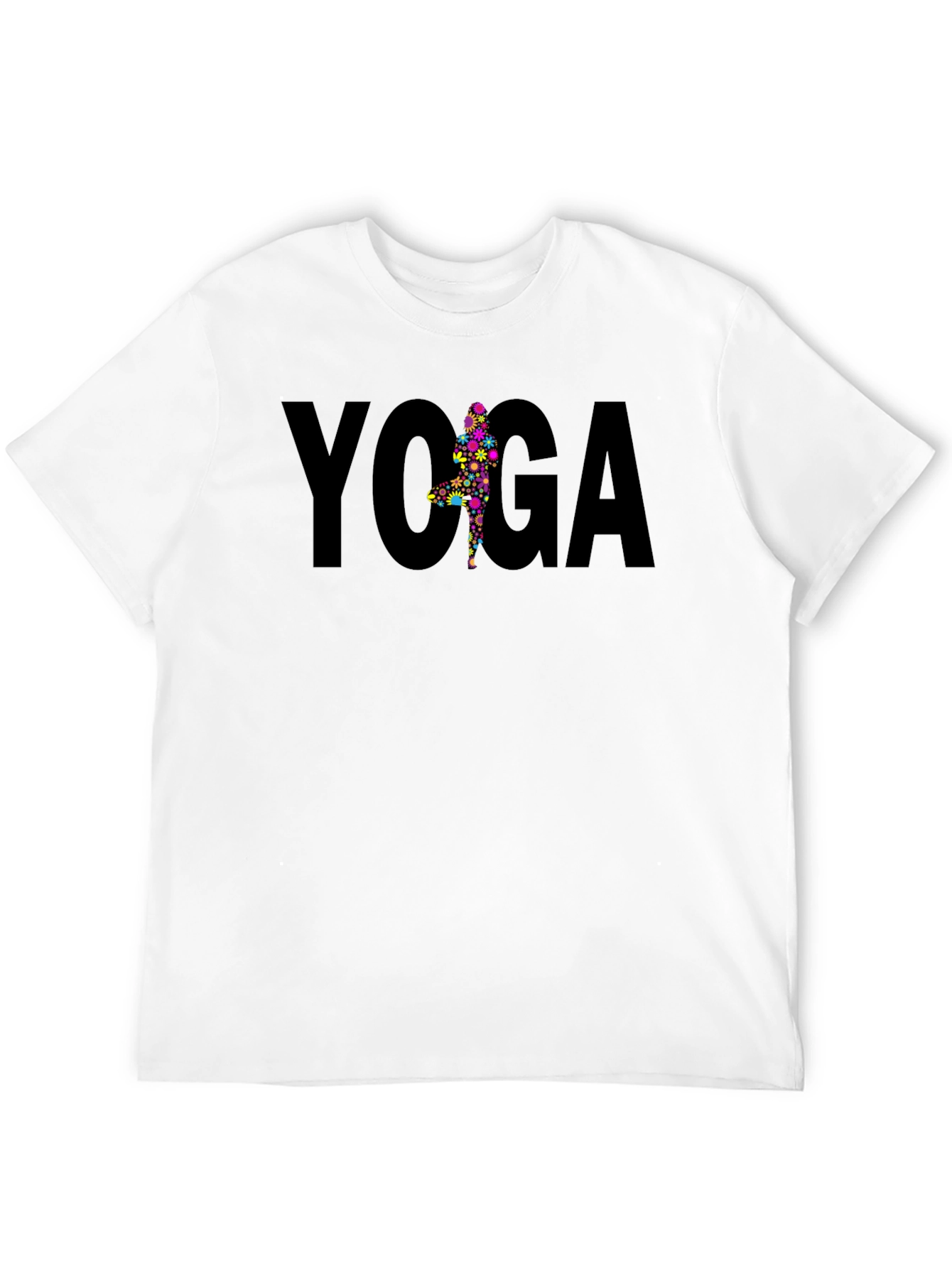 Yoga Pose Black Tee