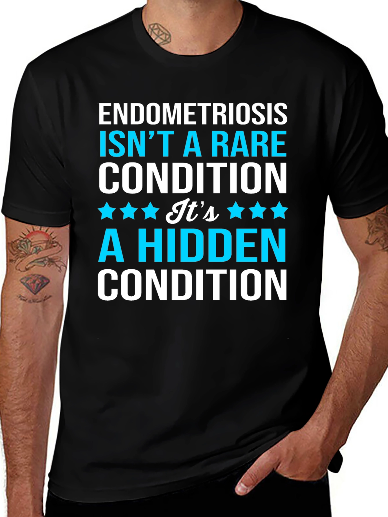 Endometriosis Awareness T-Shirt - Hidden Condition Tee