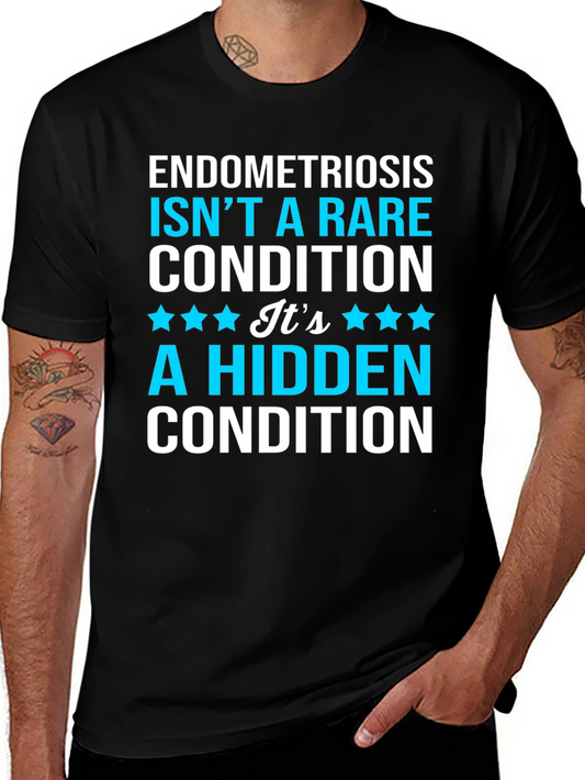Endometriosis Awareness T-Shirt - Hidden Condition Tee