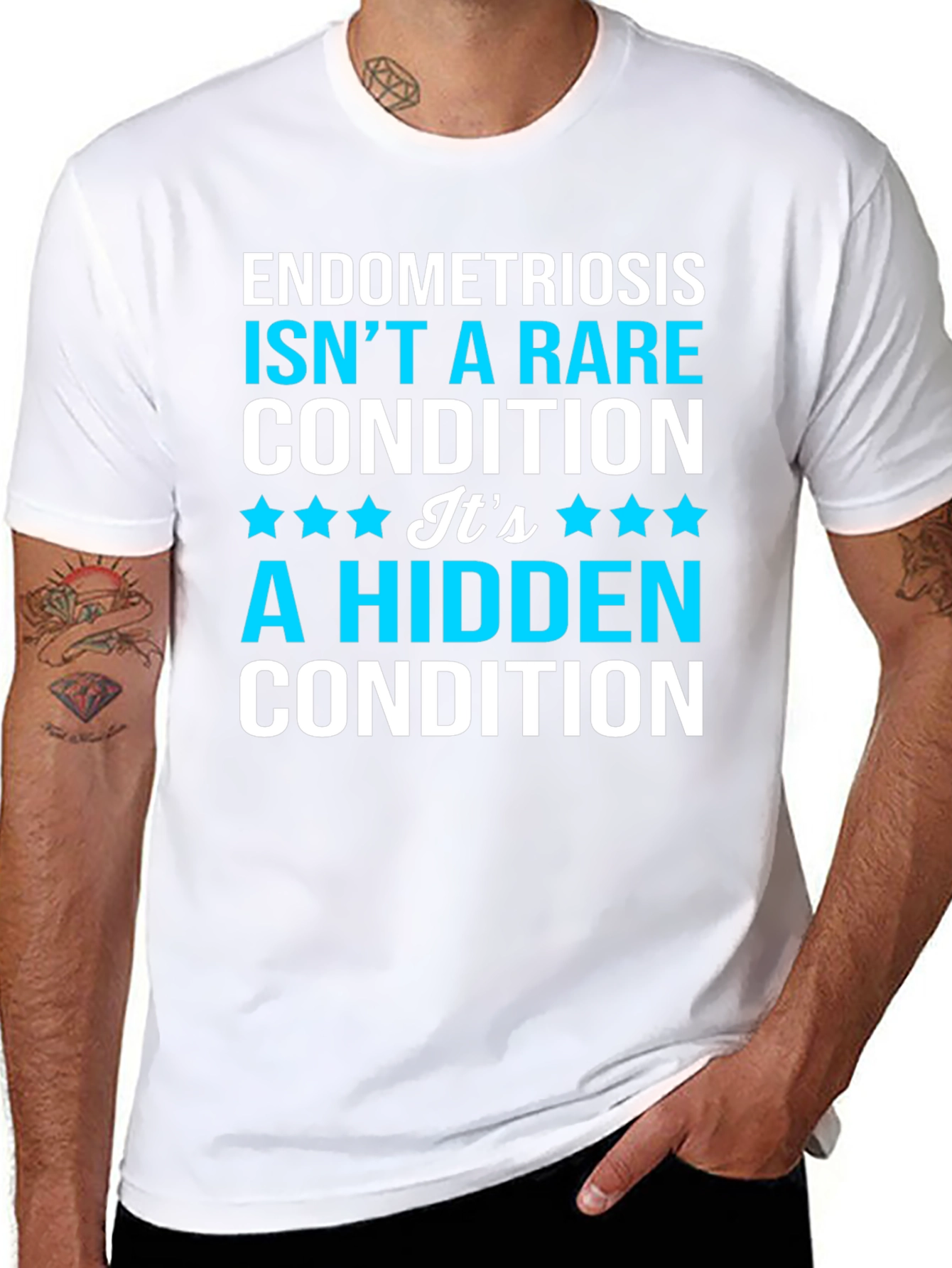 Endometriosis Awareness T-Shirt - Hidden Condition Tee