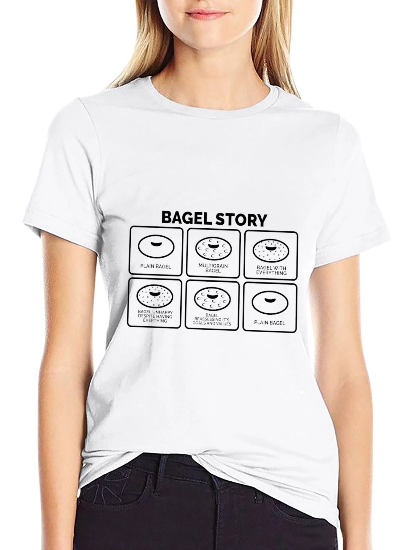 Bagel Story T-Shirt - Funny Foodie Tee