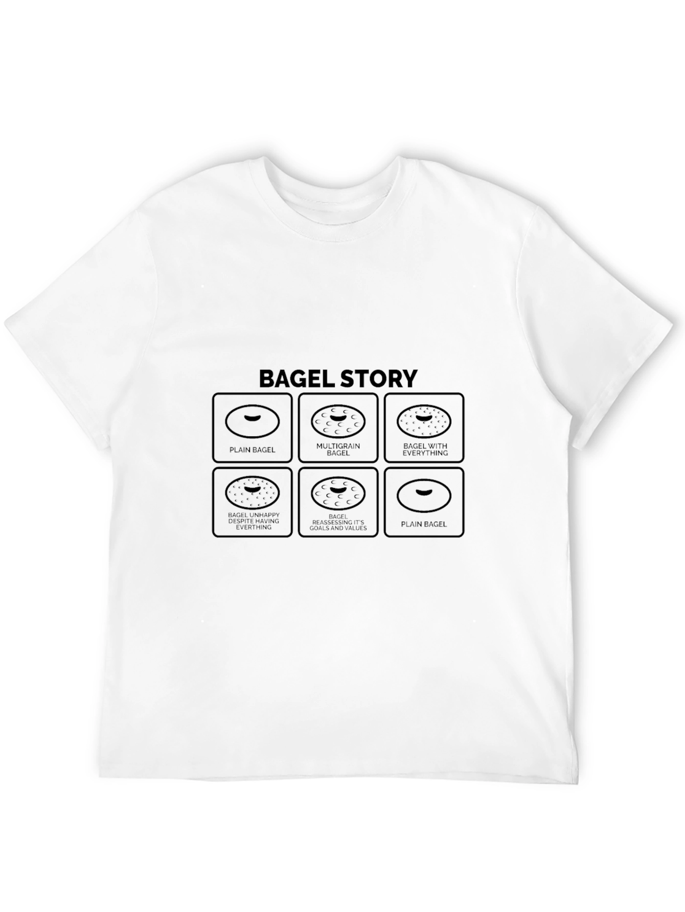 Bagel Story T-Shirt - Funny Foodie Tee