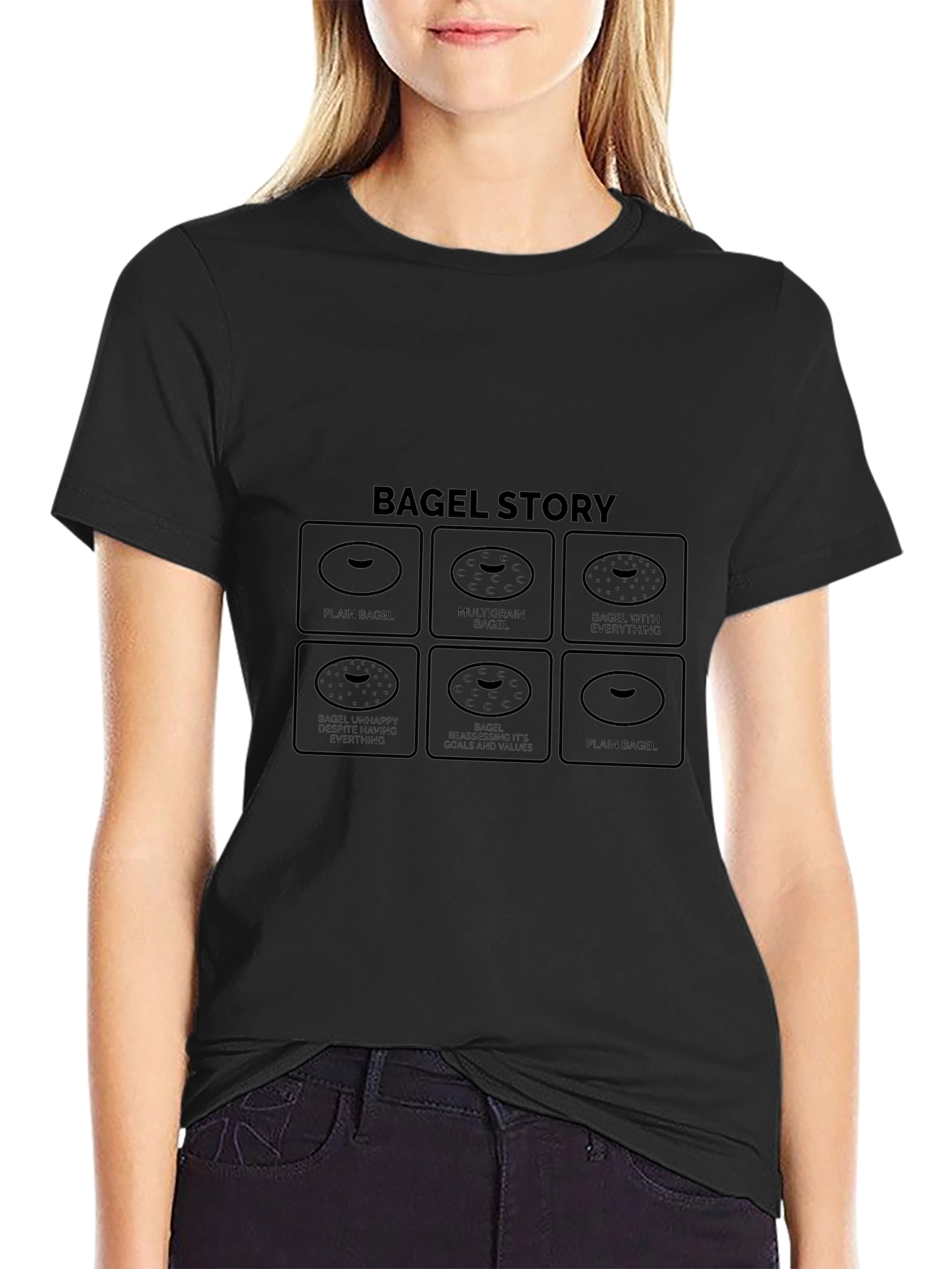 Bagel Story T-Shirt - Funny Foodie Tee