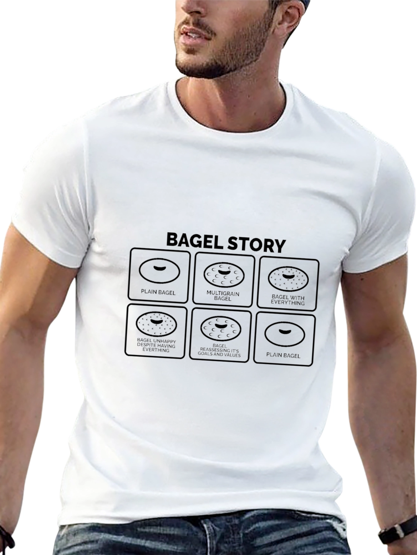 Bagel Story T-Shirt - Funny Foodie Tee