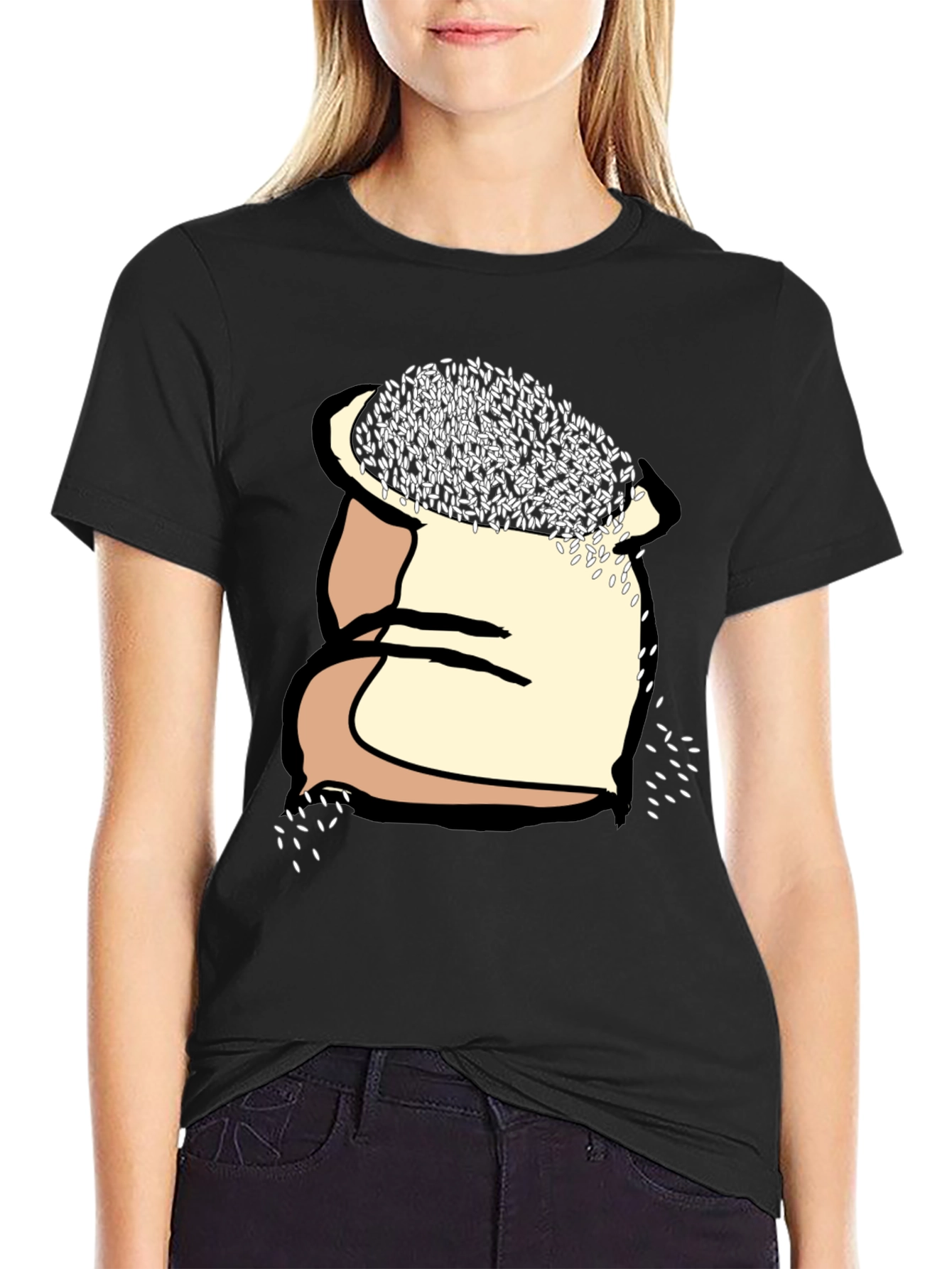 Rice Sack Graphic T-Shirt: Cool Casual Tee