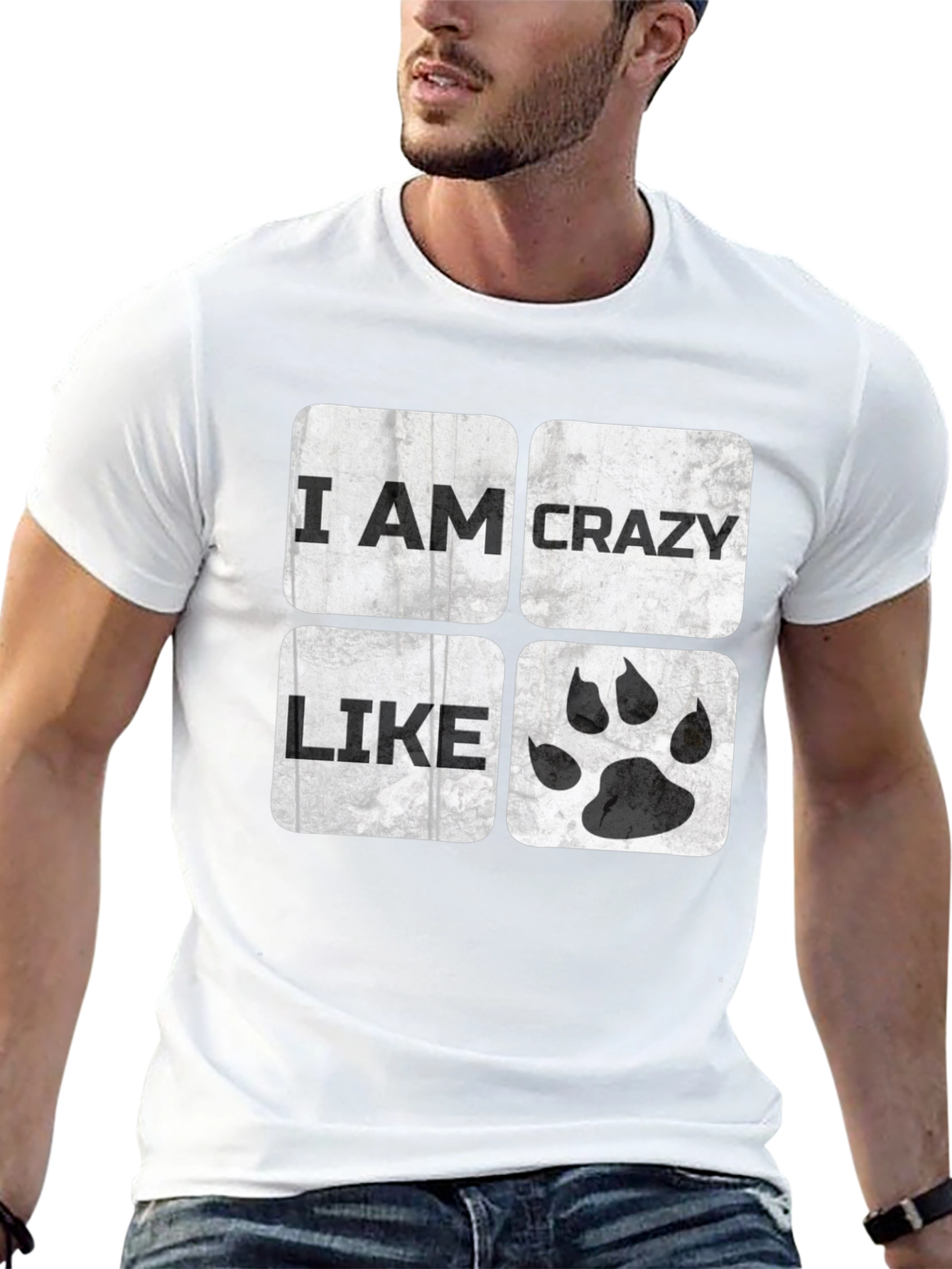 Crazy Like T-Shirt | Funny Animal Paw Tee
