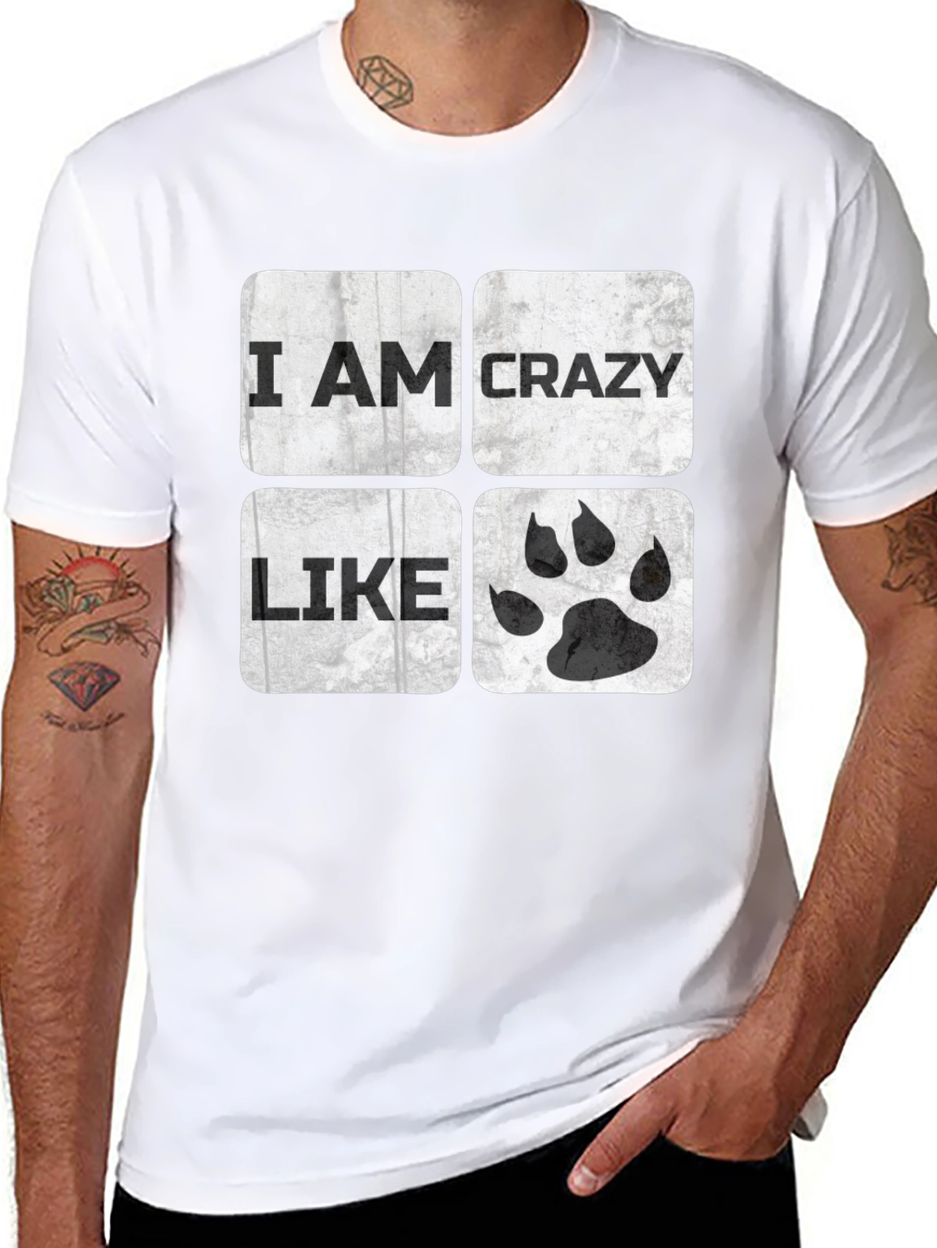 Crazy Like T-Shirt | Funny Animal Paw Tee