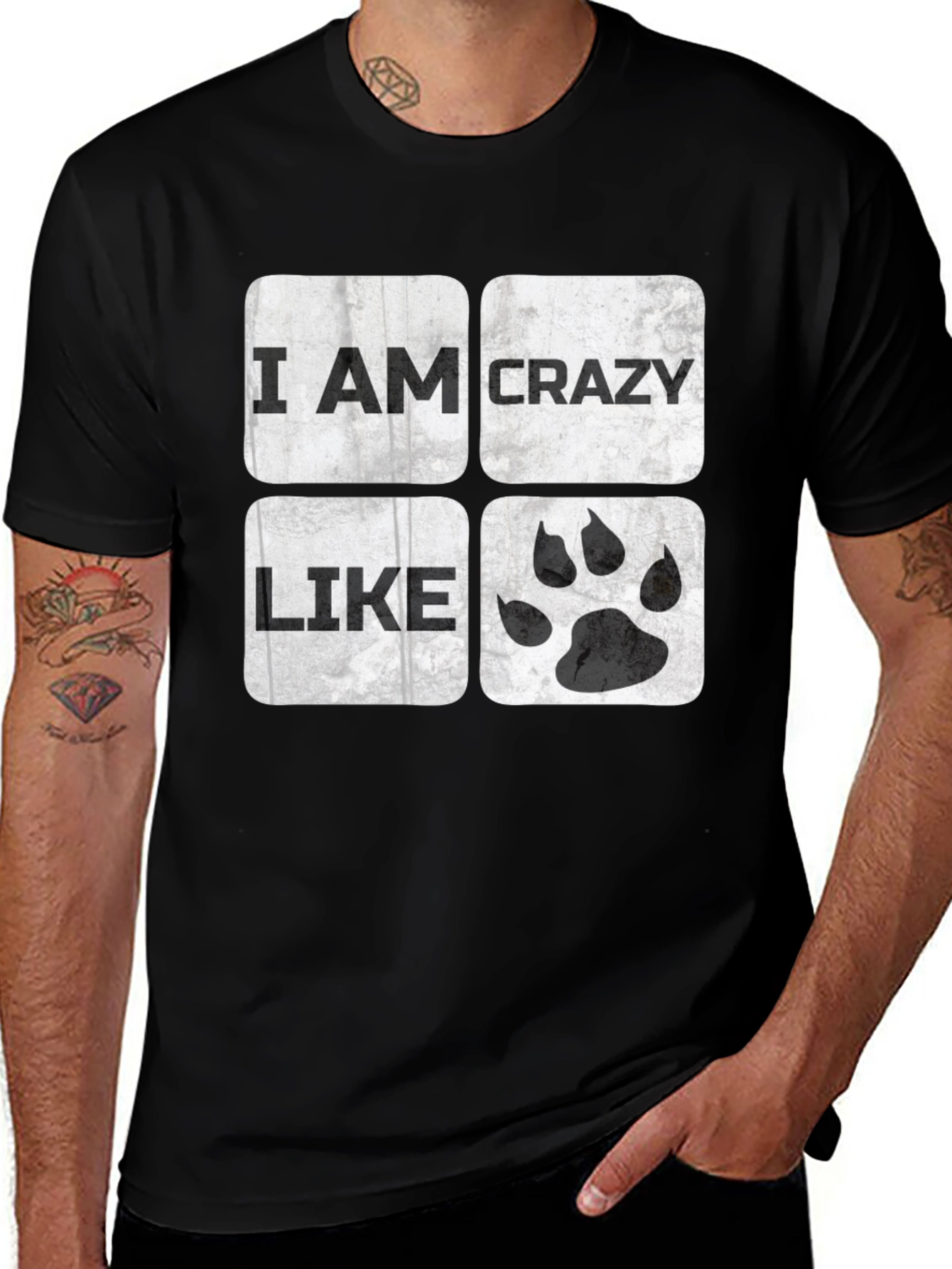 Crazy Like T-Shirt | Funny Animal Paw Tee