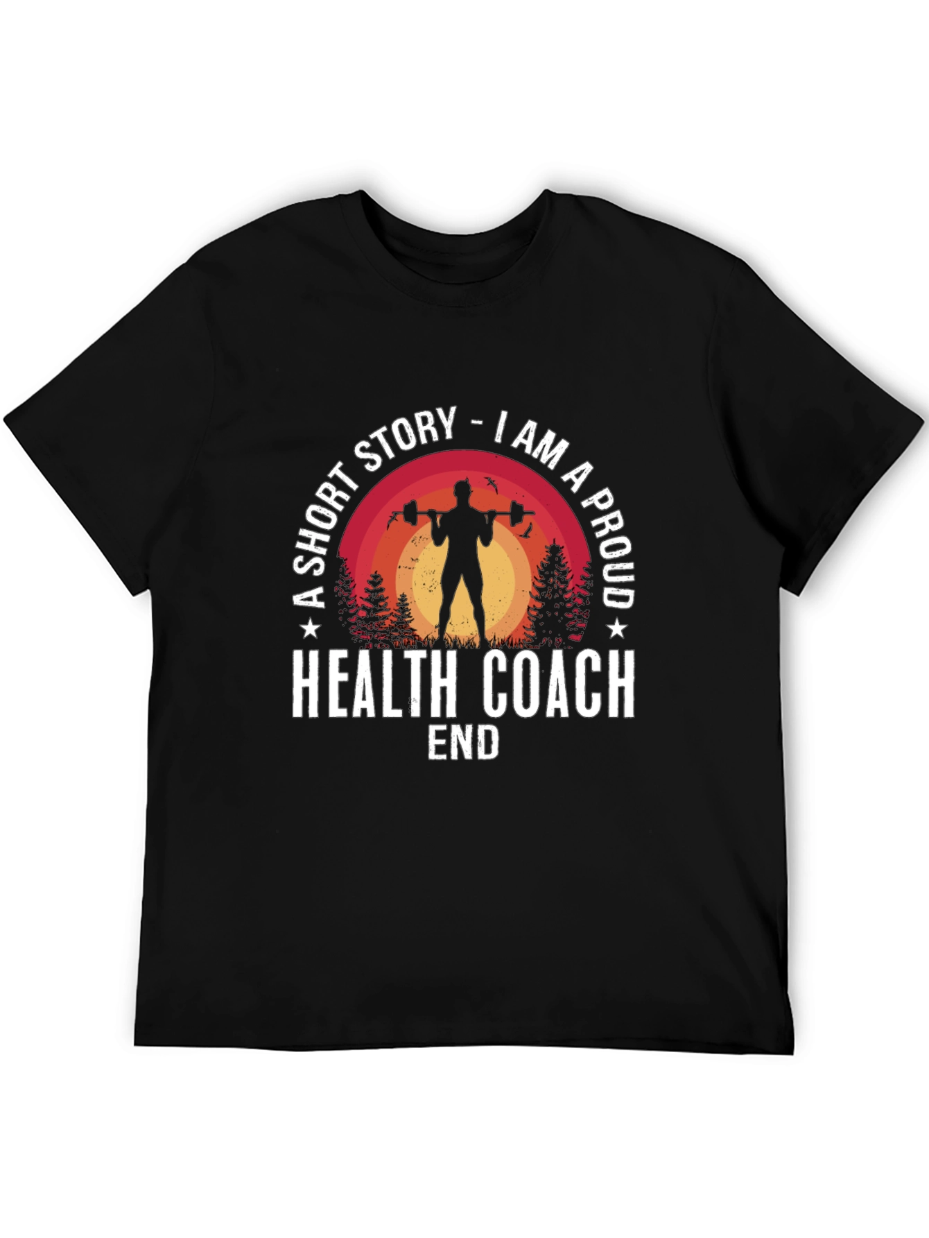 Proud Health Coach Graphic Tee - Fitness Lifestyle Shirt