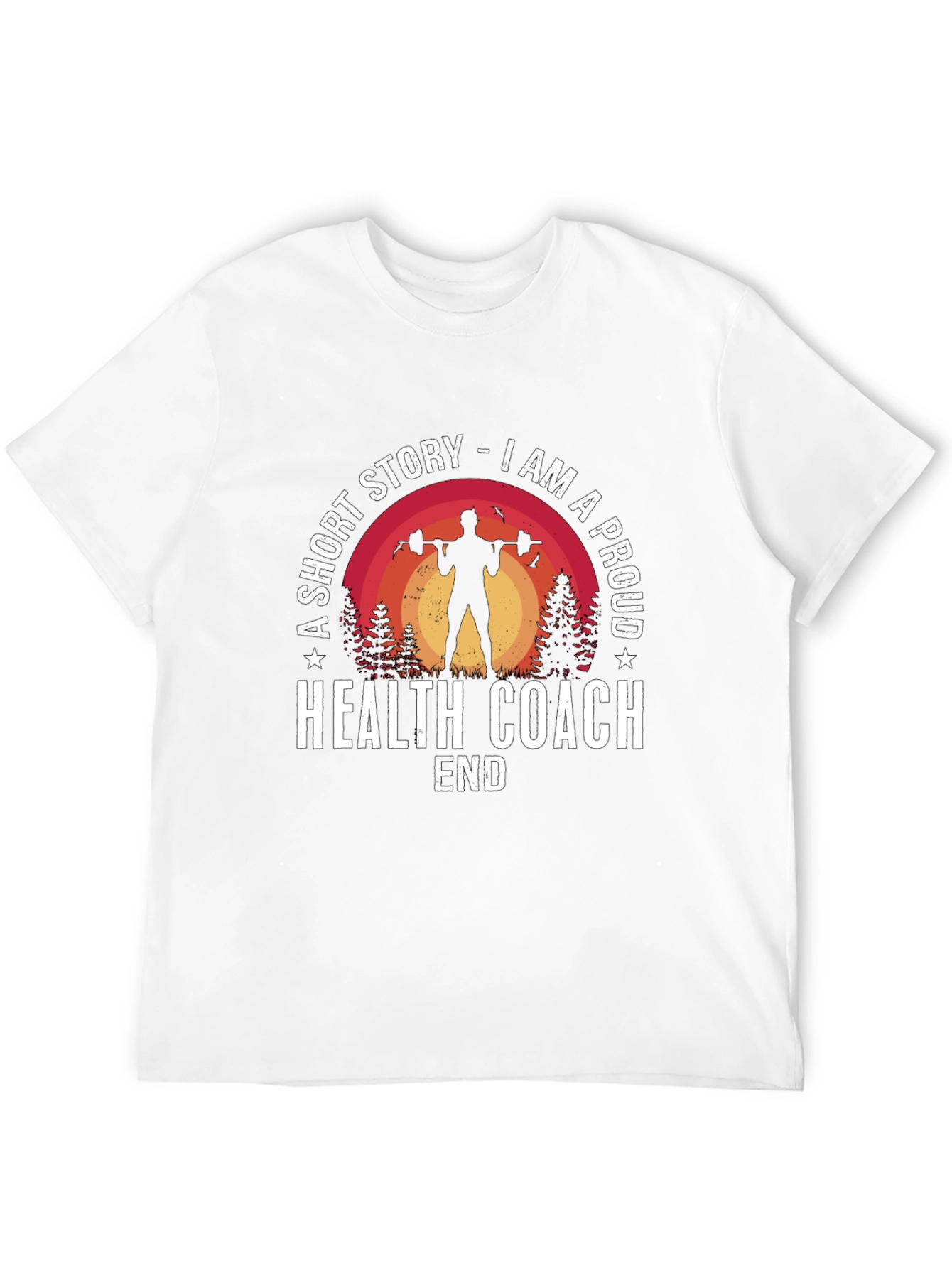 Proud Health Coach Graphic Tee - Fitness Lifestyle Shirt