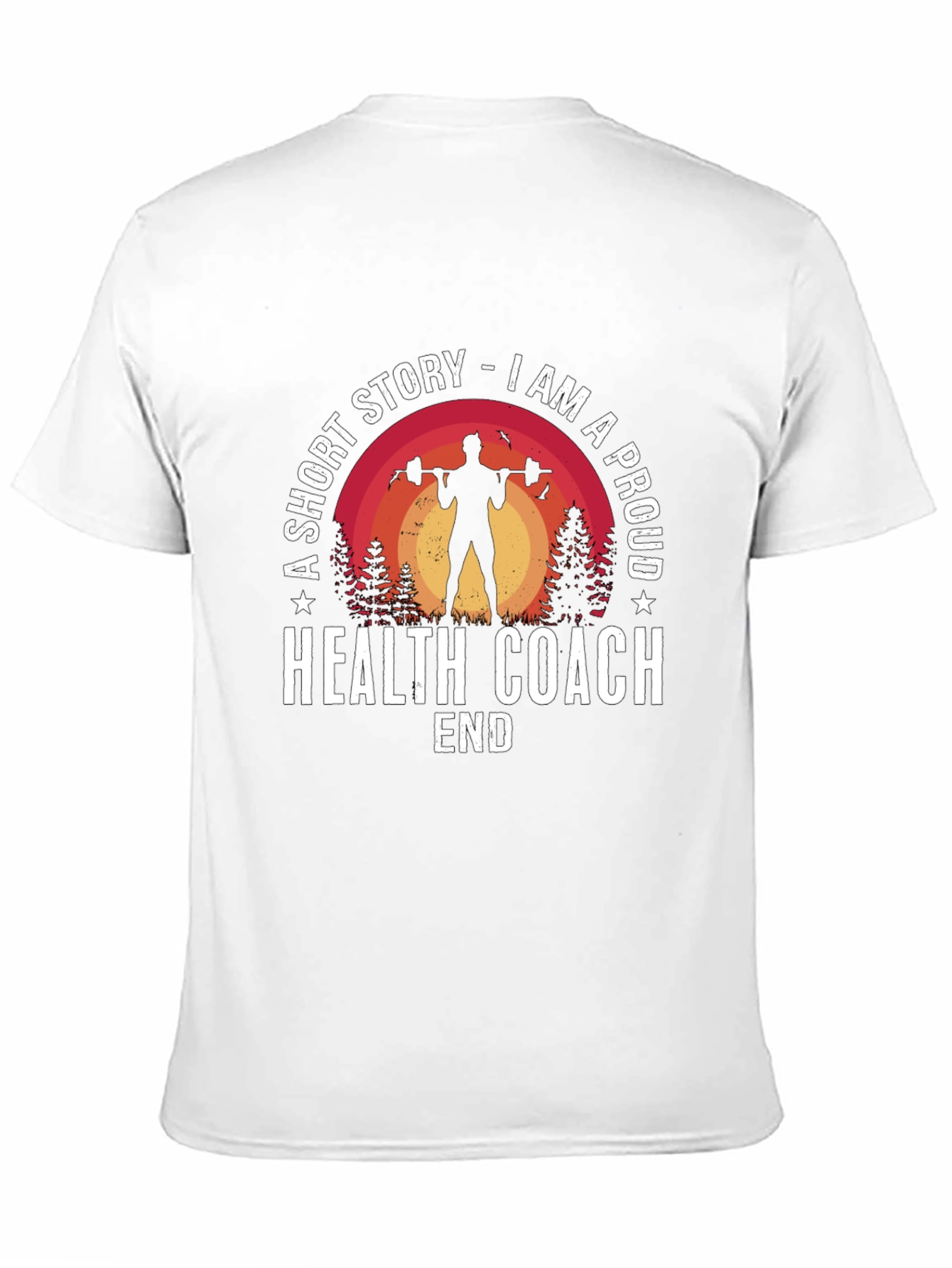 Proud Health Coach Graphic Tee - Fitness Lifestyle Shirt
