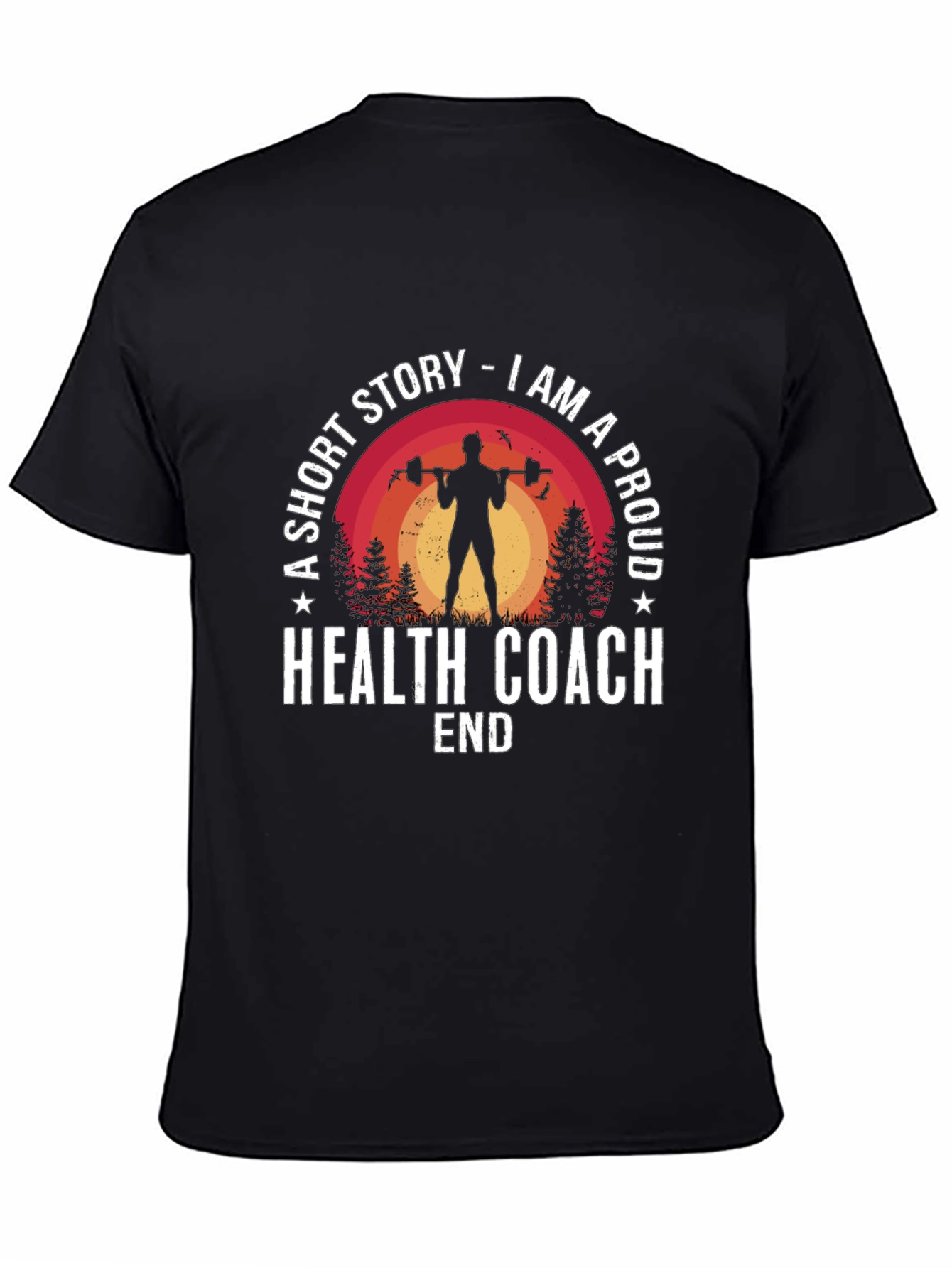 Proud Health Coach Graphic Tee - Fitness Lifestyle Shirt