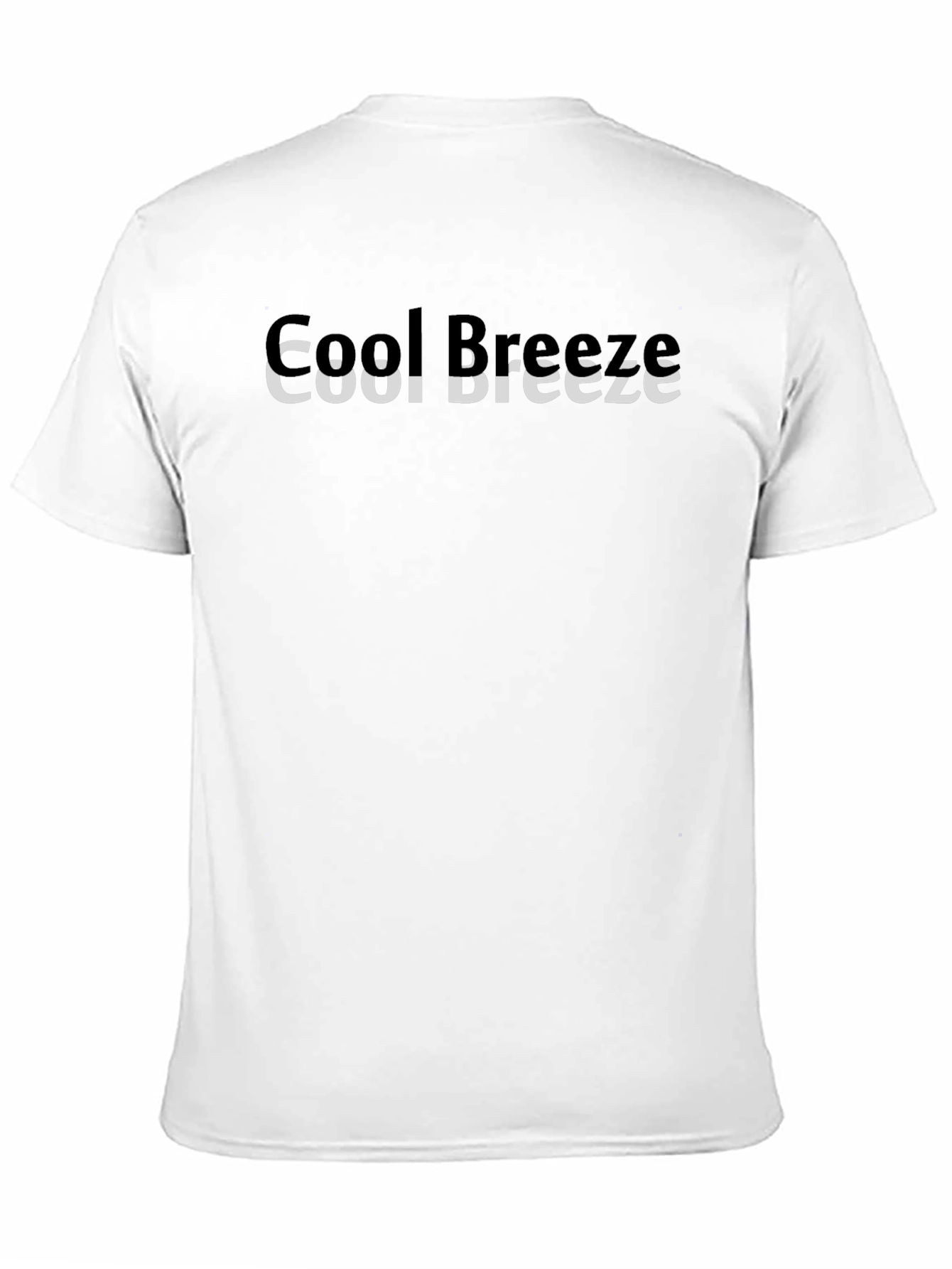 Cool Breeze Black Graphic Tee for Men