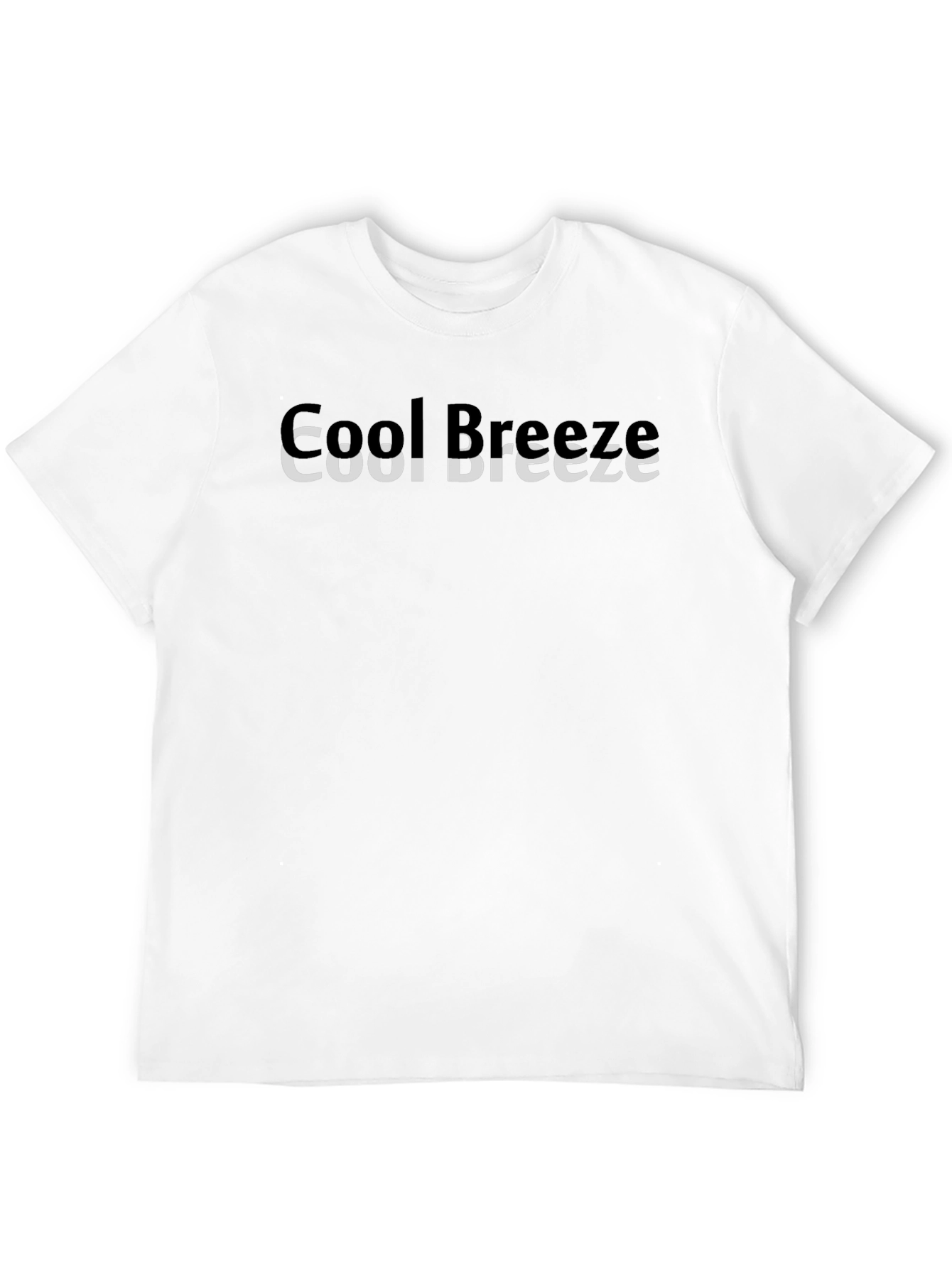 Cool Breeze Black Graphic Tee for Men