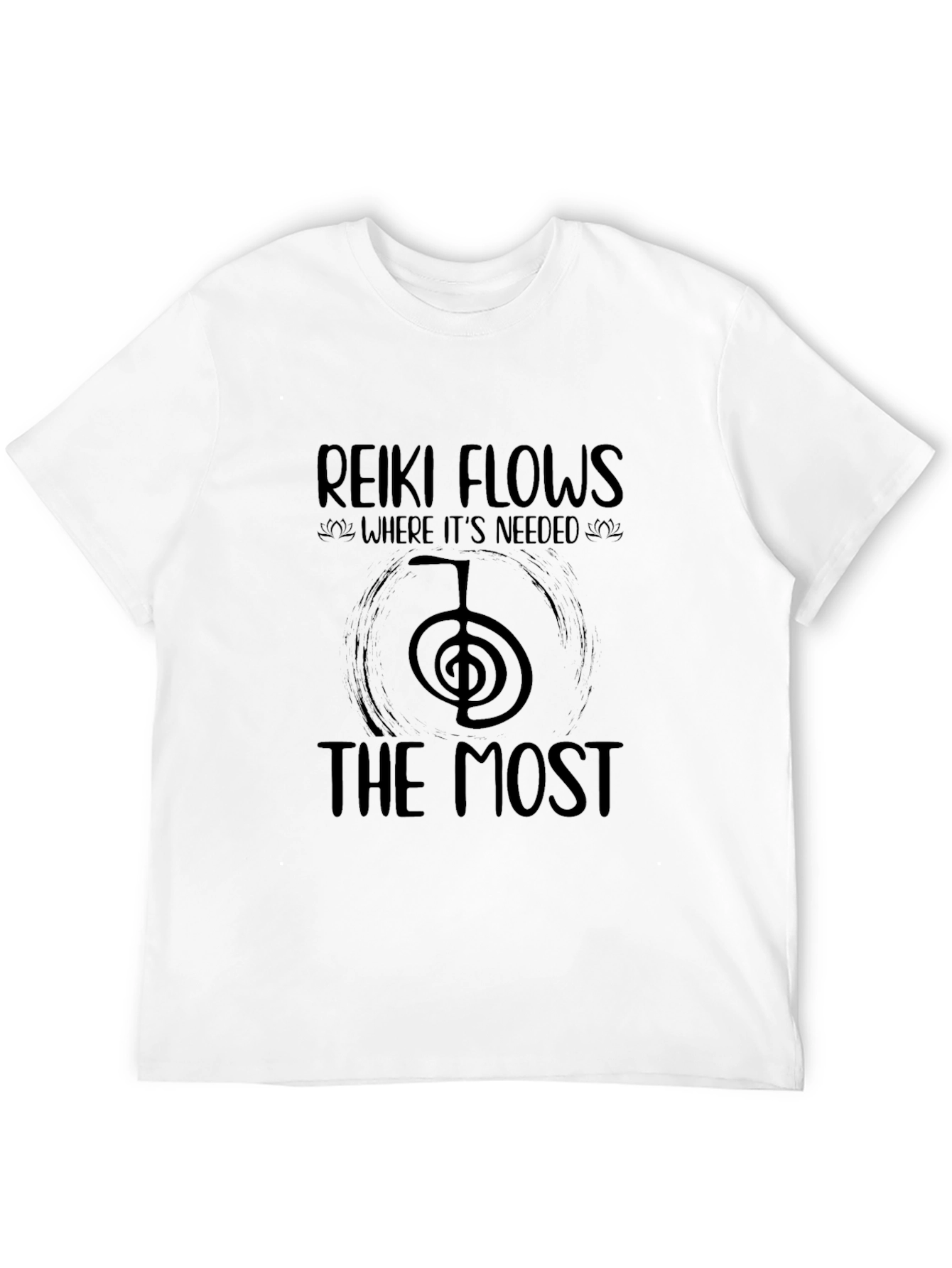 Reiki Flows Black T-Shirt