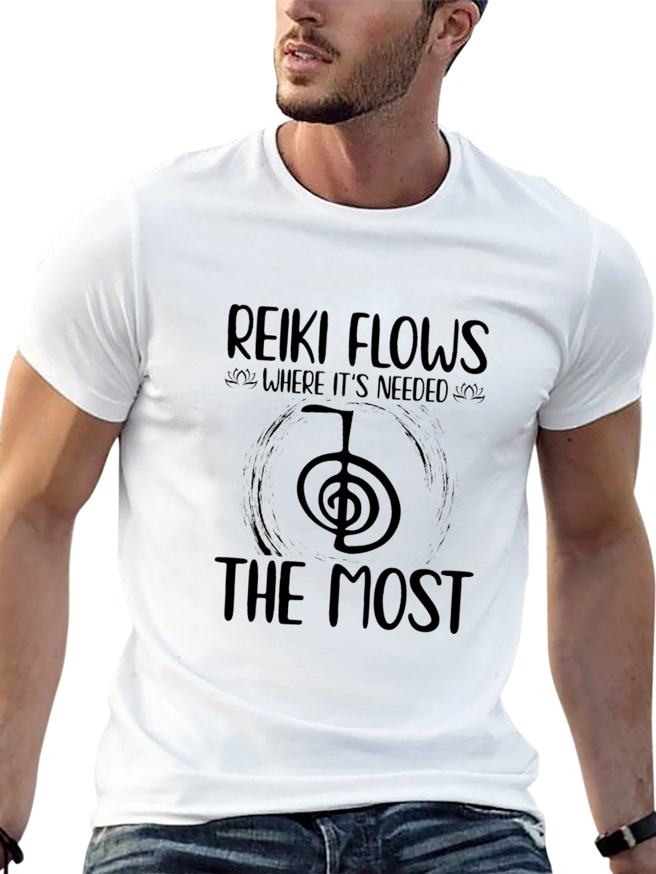 Reiki Flows Black T-Shirt